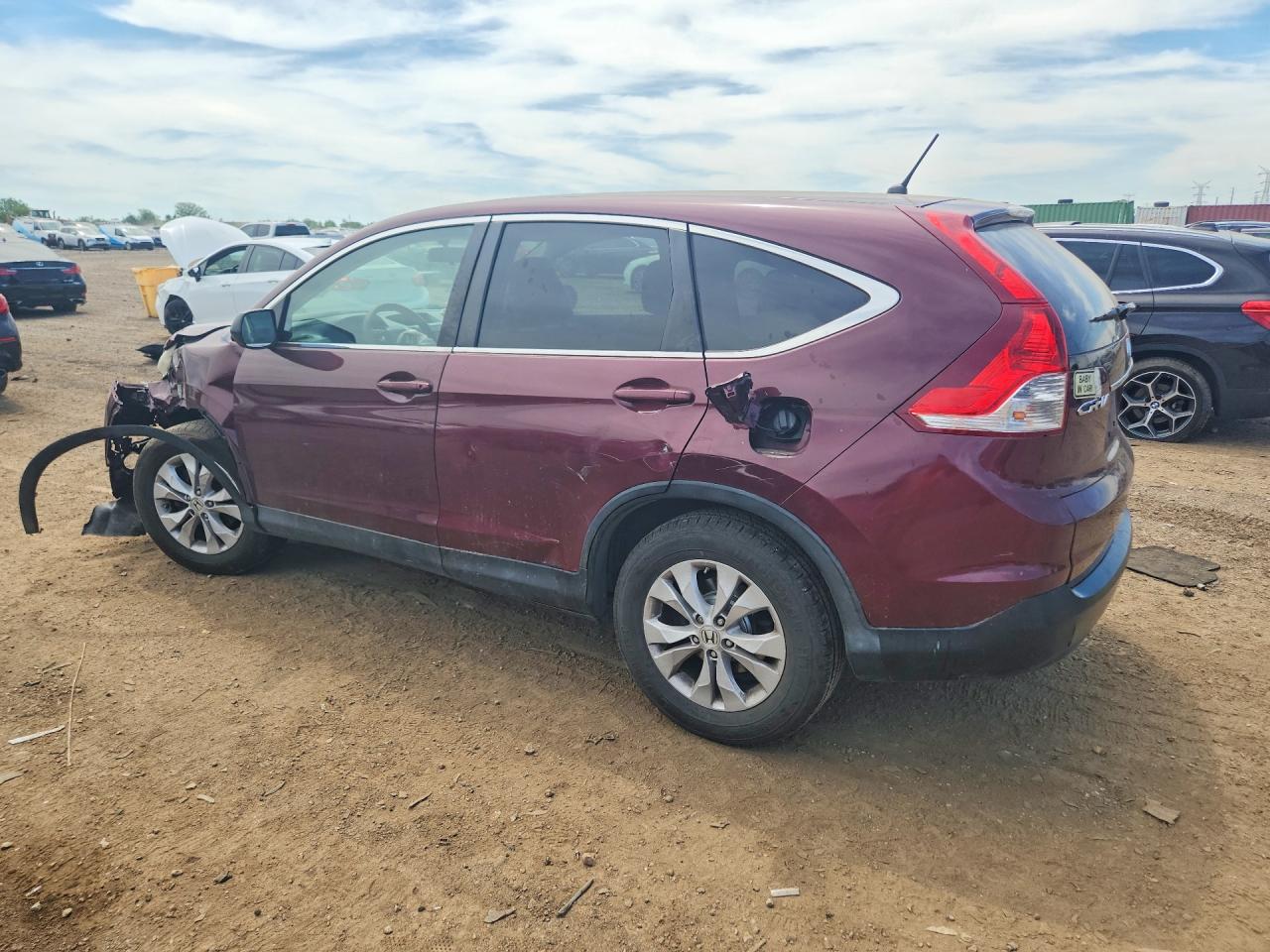 2013 Honda Cr-v Ex Бордовый vin: 5J6RM4H56DL054064