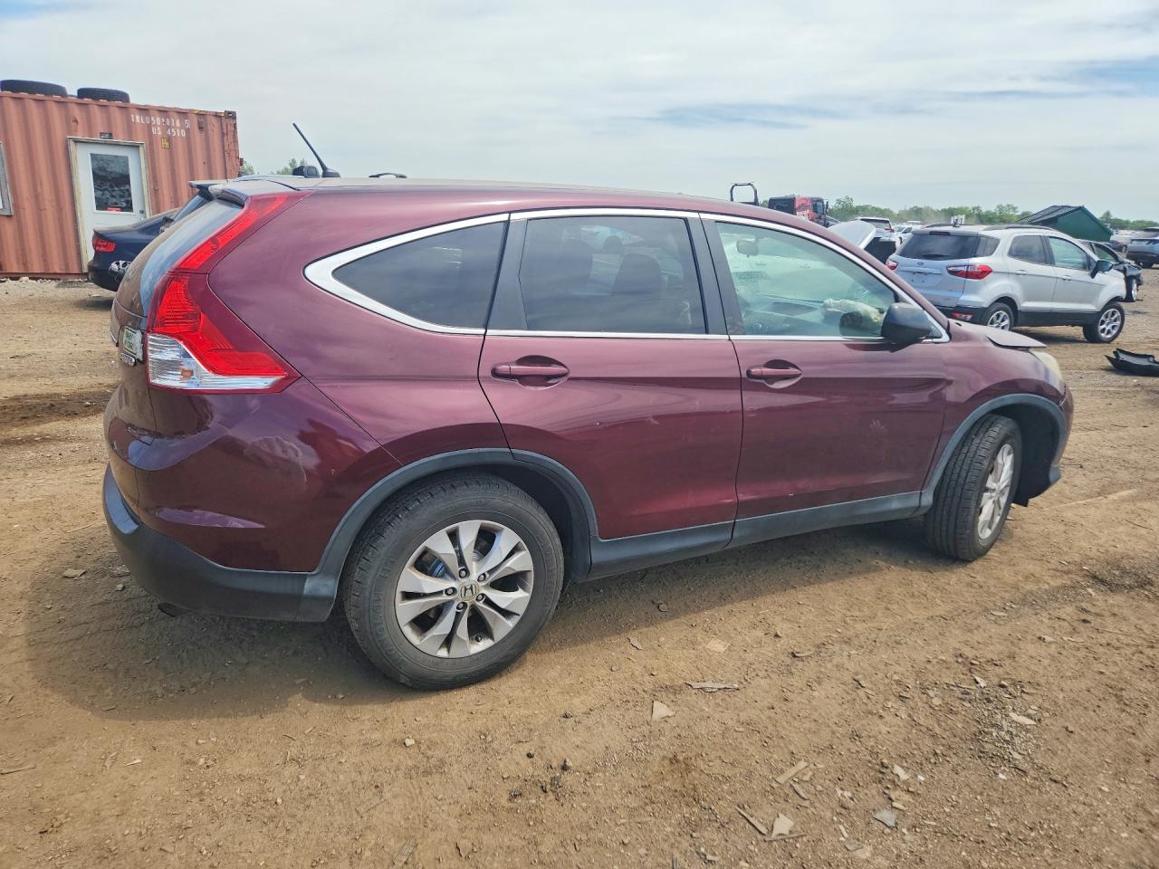 2013 Honda Cr-v Ex Бордовый vin: 5J6RM4H56DL054064