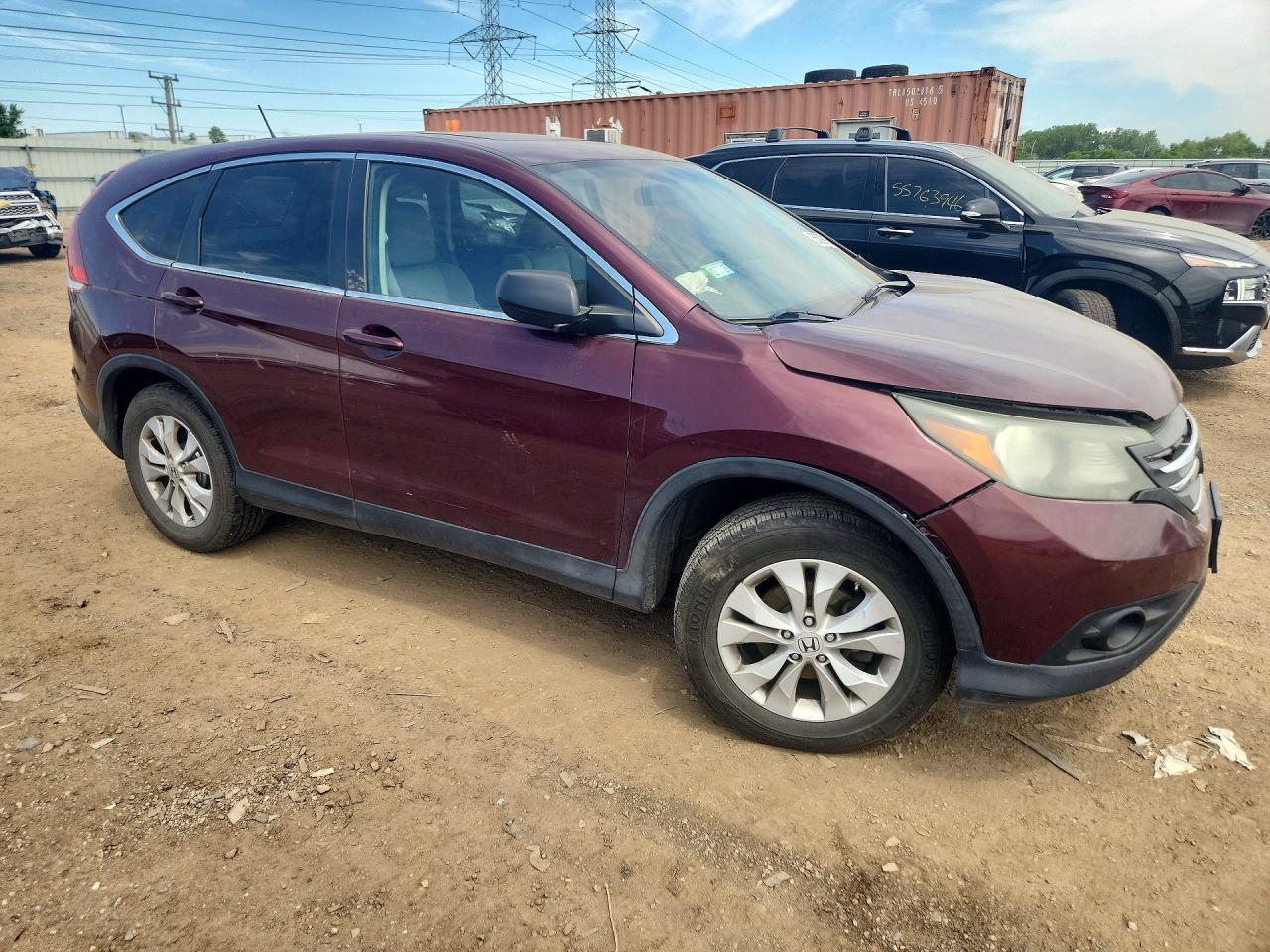 2013 Honda Cr-v Ex Бордовый vin: 5J6RM4H56DL054064