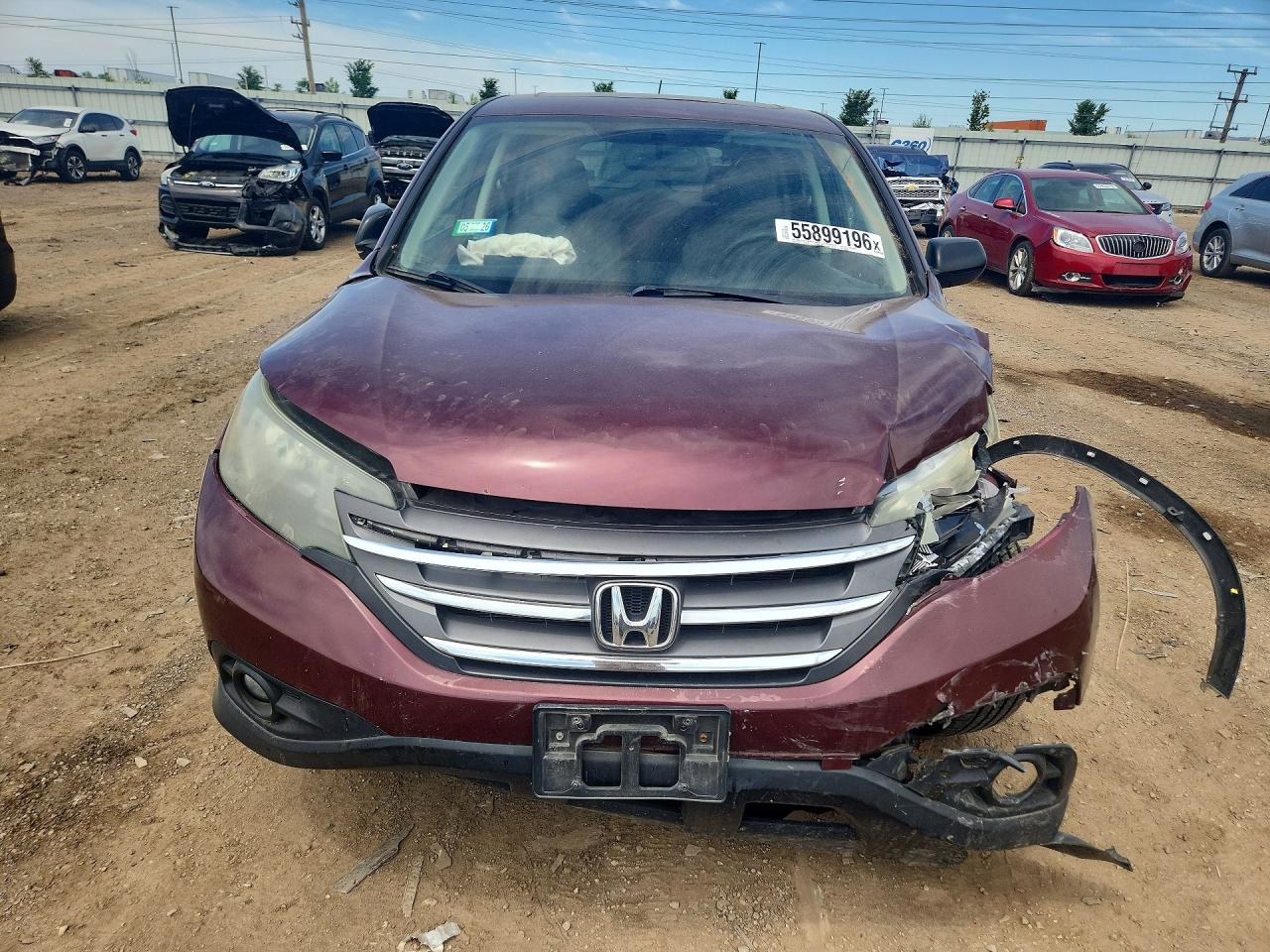 2013 Honda Cr-v Ex Бордовый vin: 5J6RM4H56DL054064
