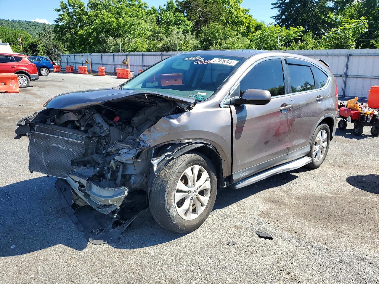 2013 Honda Cr-v Ex Brown vin: 5J6RM4H56DL088814