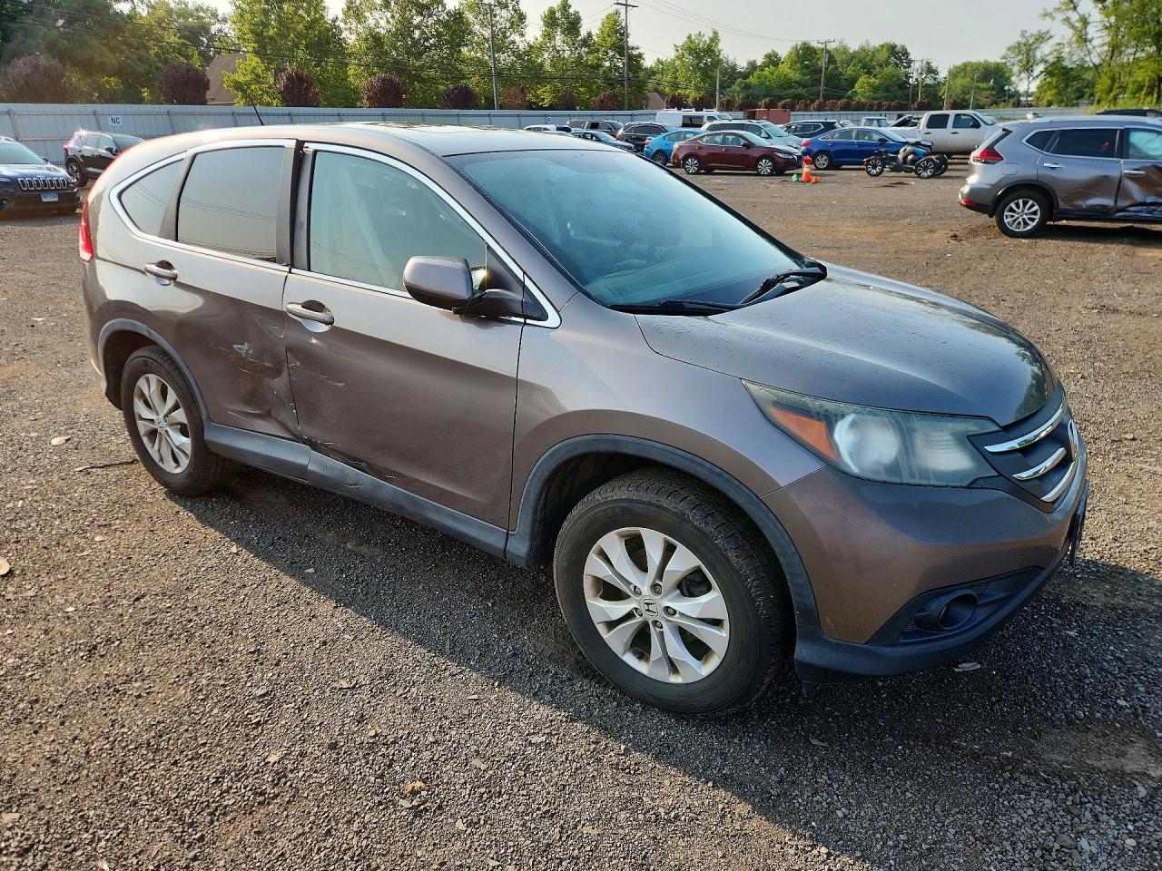 2014 Honda Cr-v Ex Brown vin: 5J6RM4H56EL000796