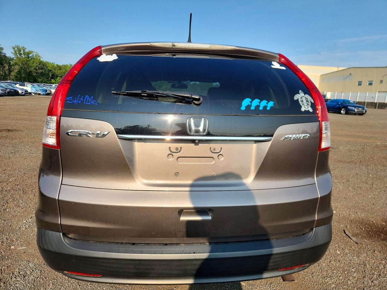 2014 Honda Cr-v Ex Brown vin: 5J6RM4H56EL000796