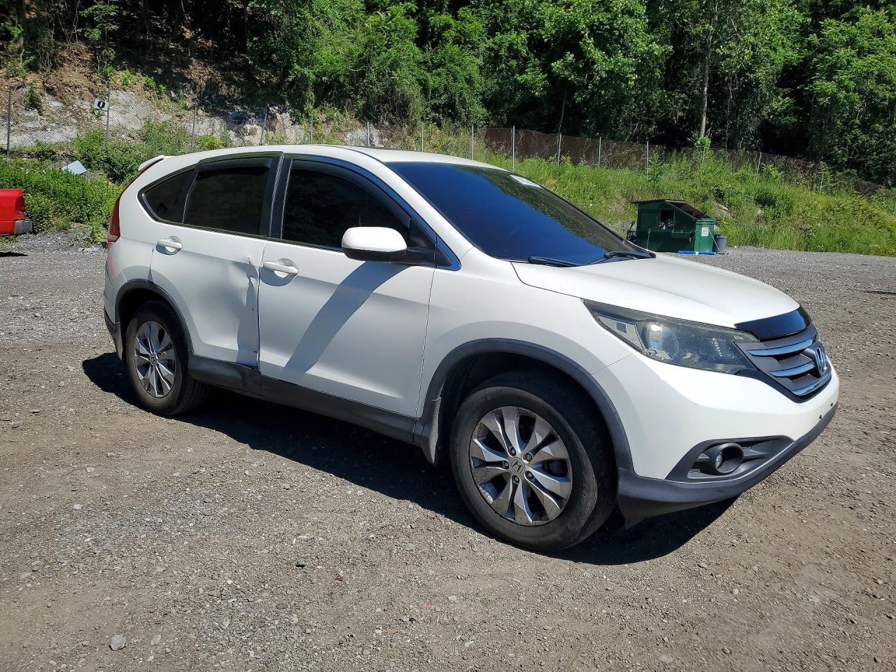 2014 Honda Cr-v Ex White vin: 5J6RM4H56EL048444