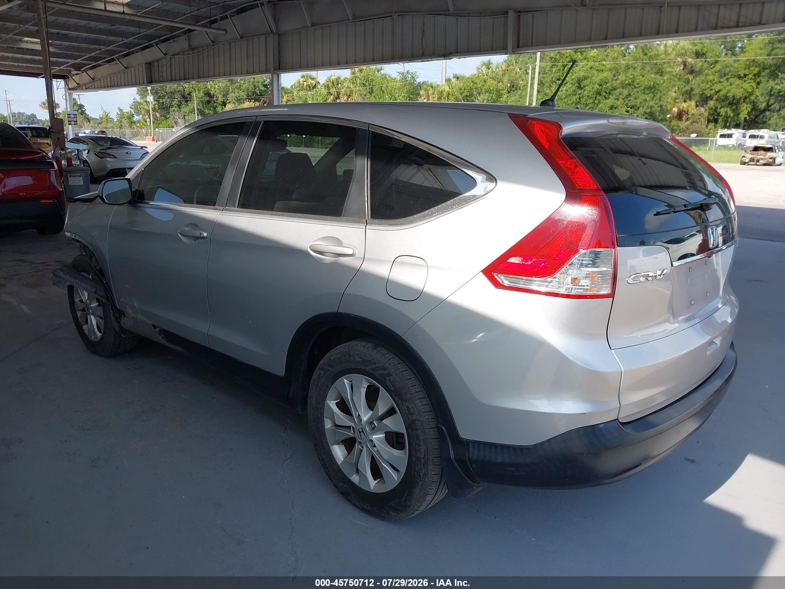 2014 Honda Cr-v Ex Silver vin: 5J6RM4H56EL053885