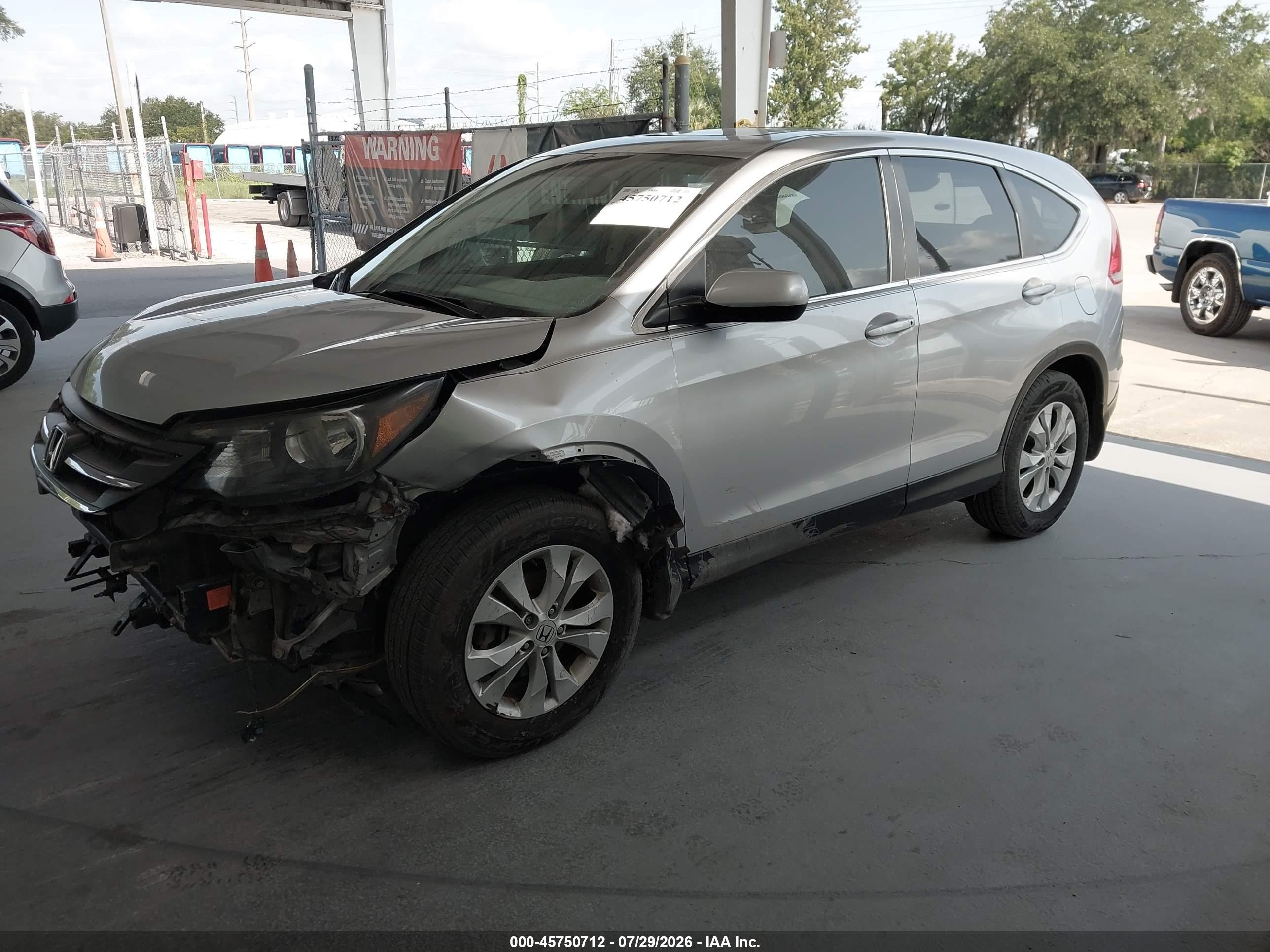 2014 Honda Cr-v Ex Silver vin: 5J6RM4H56EL053885