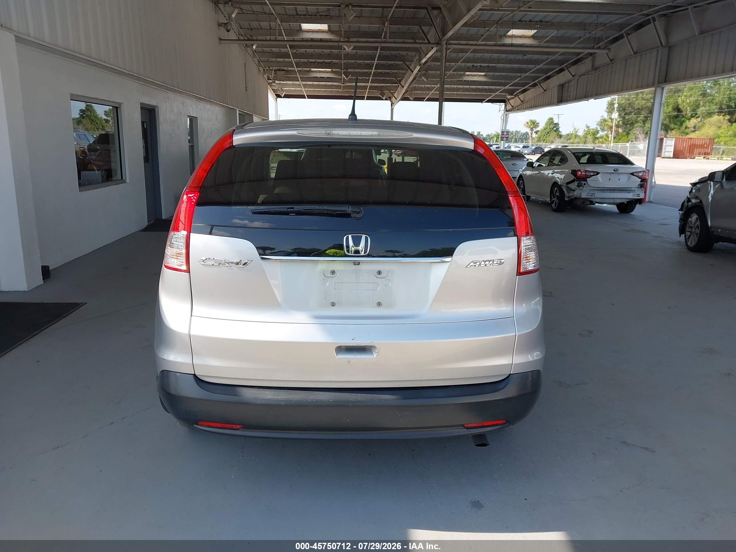 2014 Honda Cr-v Ex Silver vin: 5J6RM4H56EL053885
