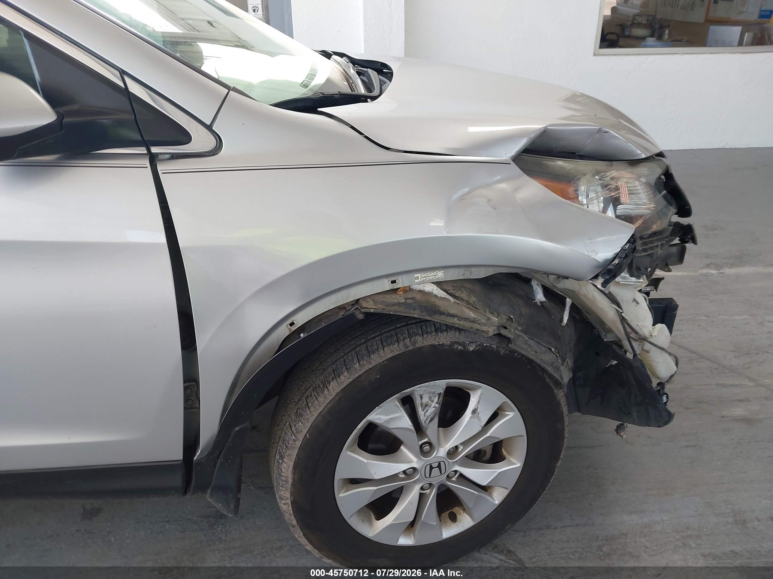 2014 Honda Cr-v Ex Silver vin: 5J6RM4H56EL053885