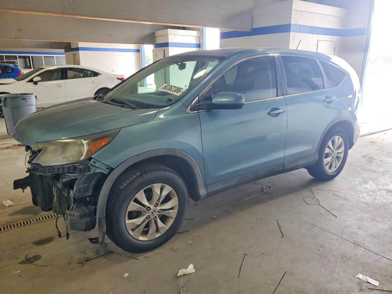 2014 Honda Cr-v Ex Blue vin: 5J6RM4H56EL063462