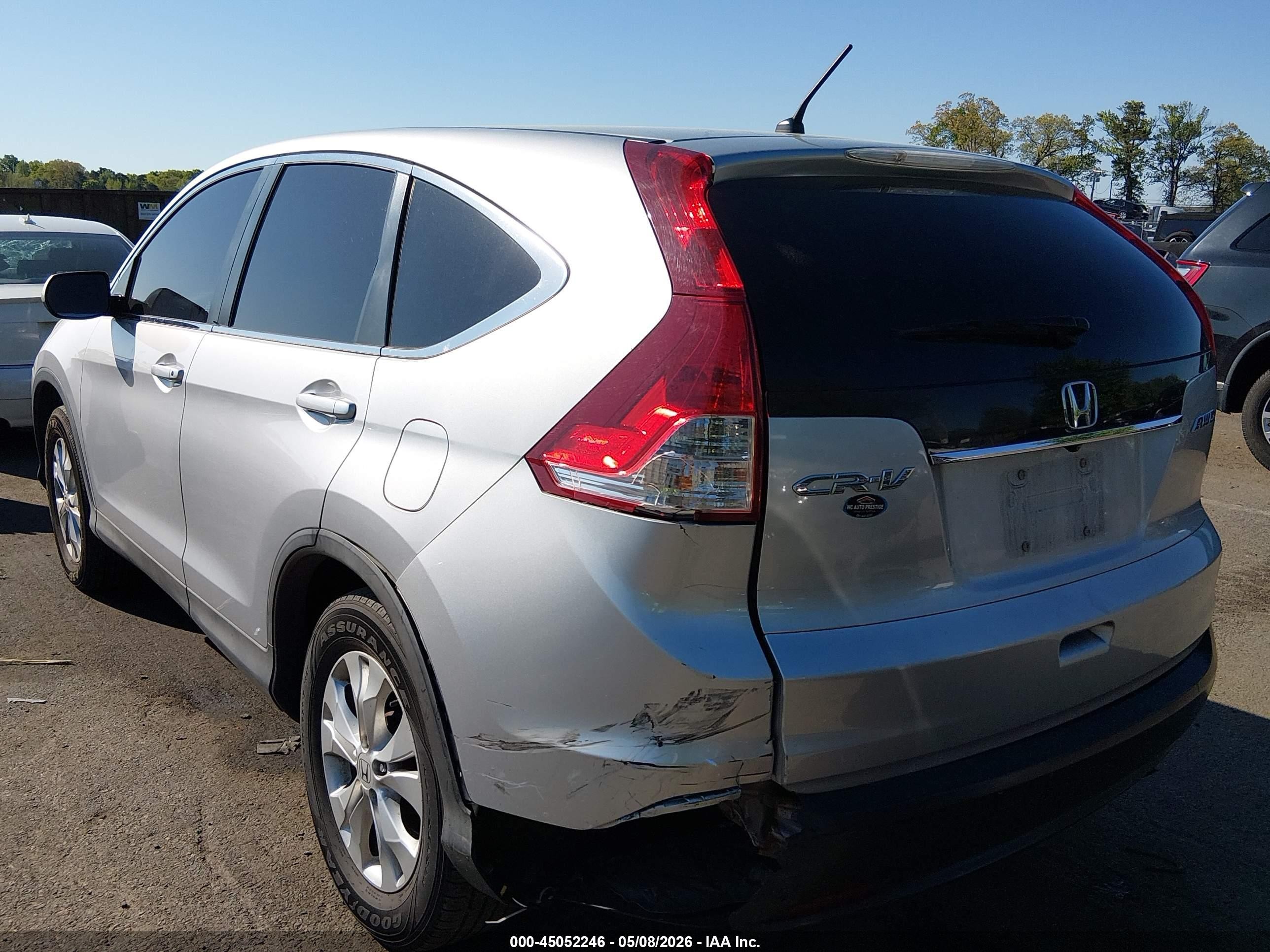 2014 Honda Cr-v Ex Gray vin: 5J6RM4H56EL081346