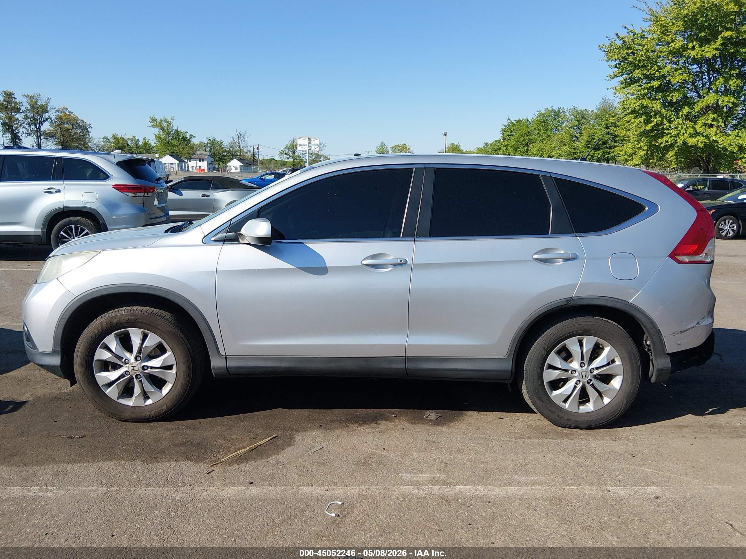 2014 Honda Cr-v Ex Gray vin: 5J6RM4H56EL081346