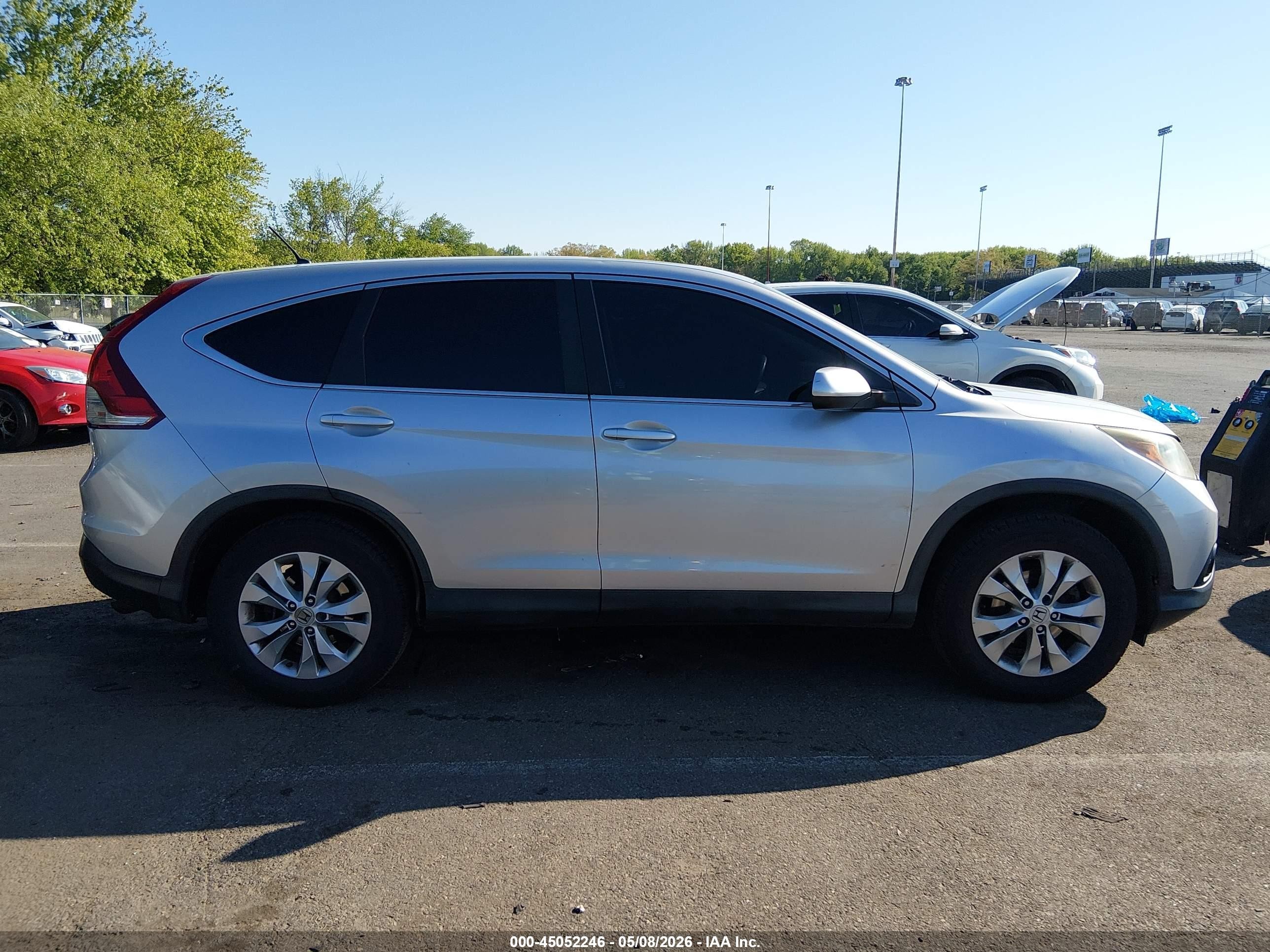2014 Honda Cr-v Ex Gray vin: 5J6RM4H56EL081346