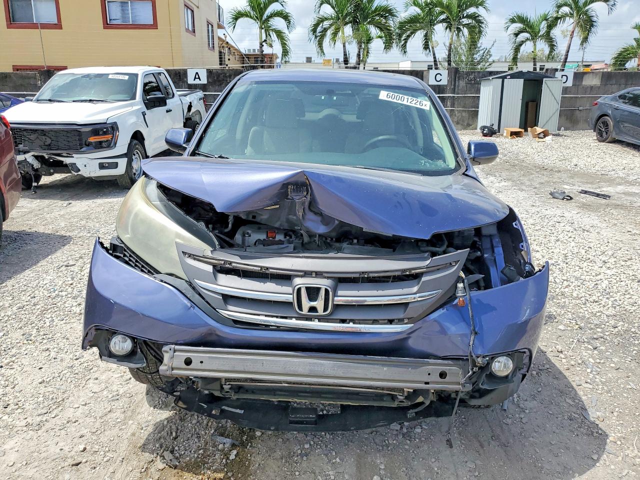 2014 Honda Cr-v Ex Blue vin: 5J6RM4H56EL082626
