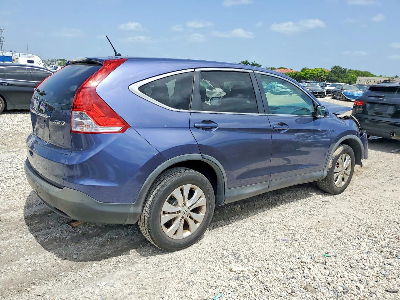 2014 Honda Cr-v Ex Blue vin: 5J6RM4H56EL082626