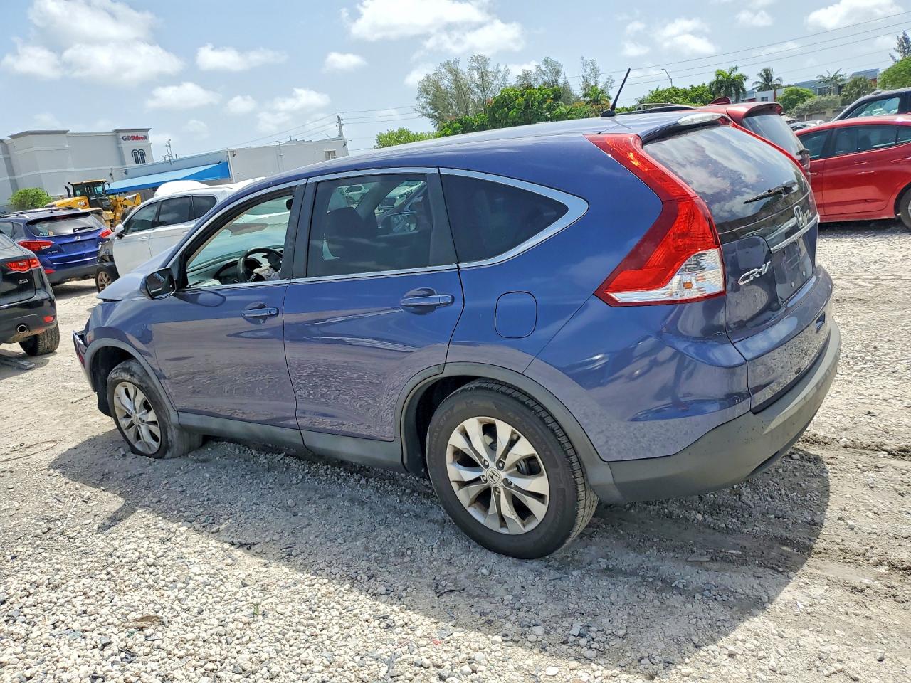 2014 Honda Cr-v Ex Blue vin: 5J6RM4H56EL082626