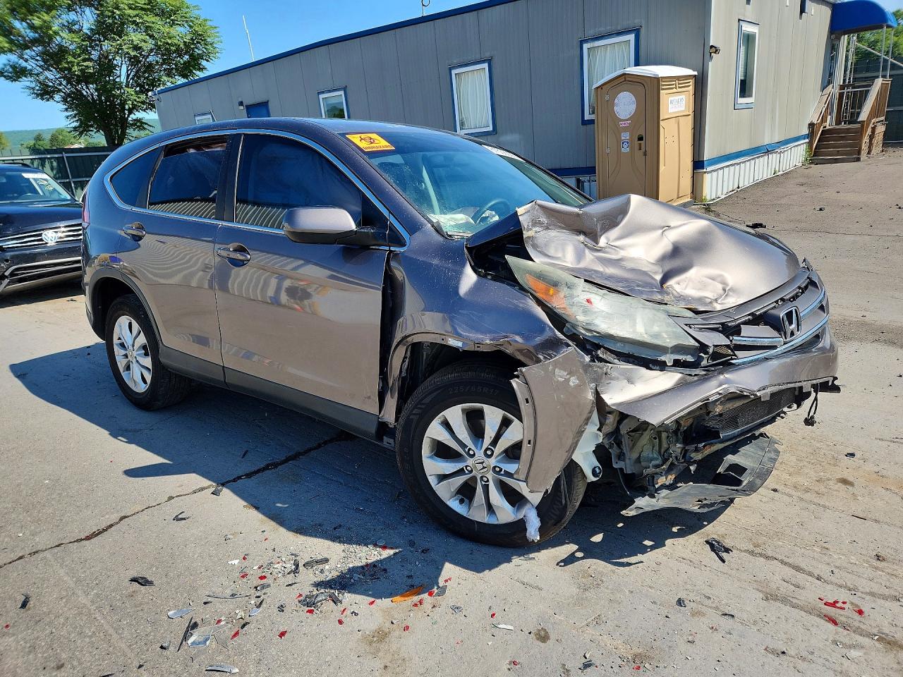 2014 Honda Cr-v Ex Brown vin: 5J6RM4H56EL094954