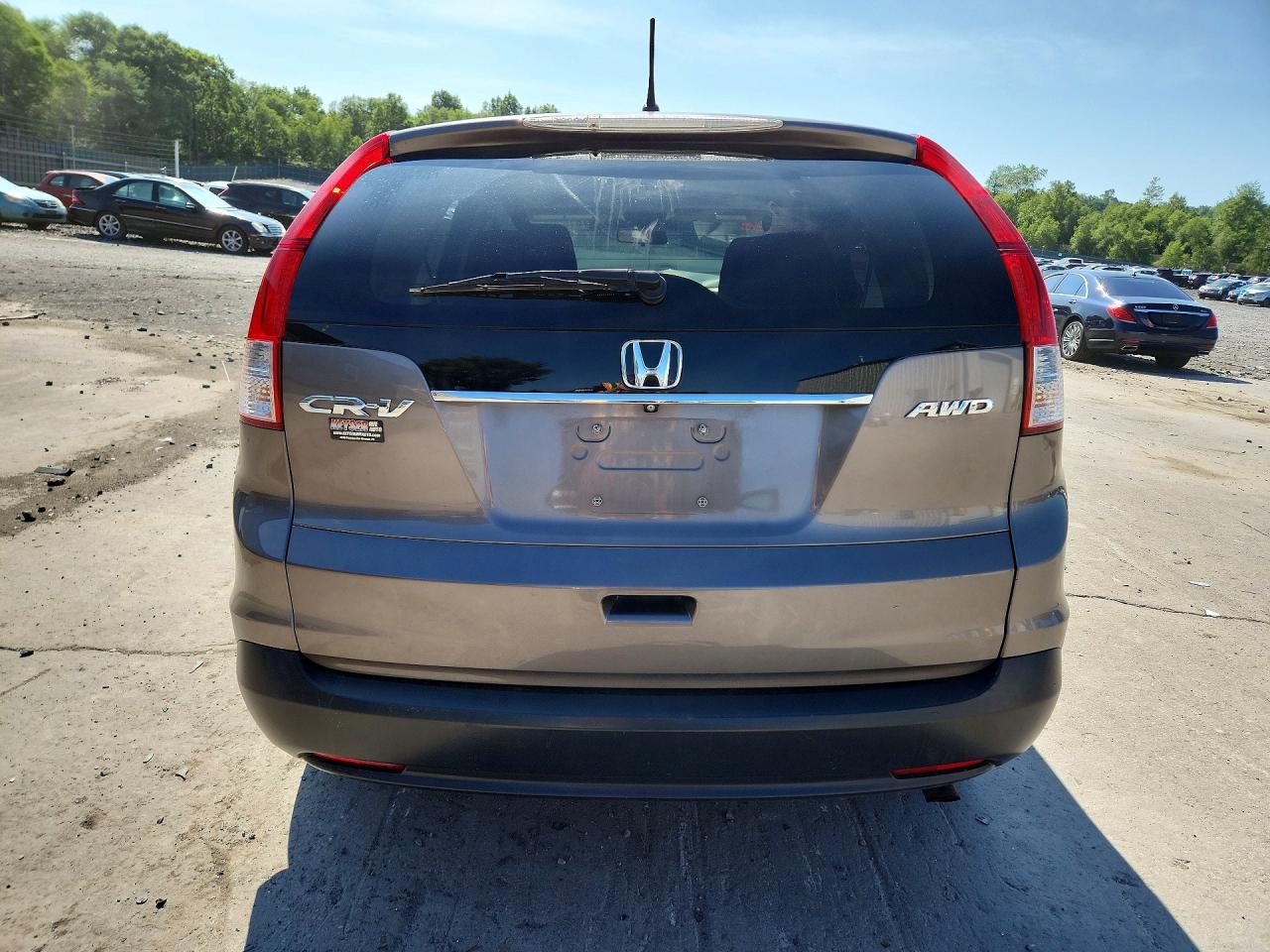 2014 Honda Cr-v Ex Brown vin: 5J6RM4H56EL094954