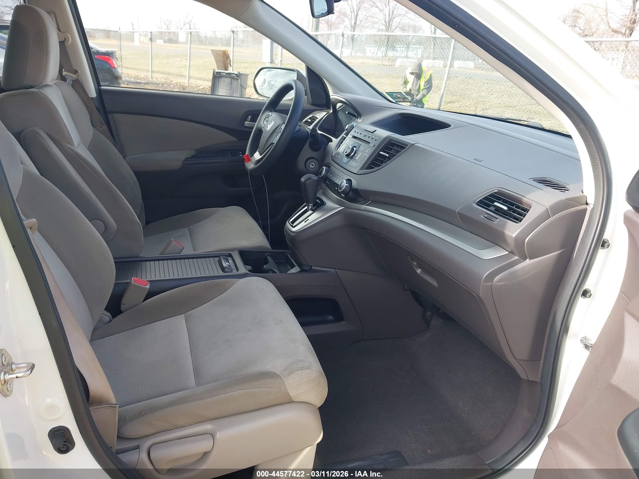 2014 Honda Cr-v Ex White vin: 5J6RM4H56EL099426