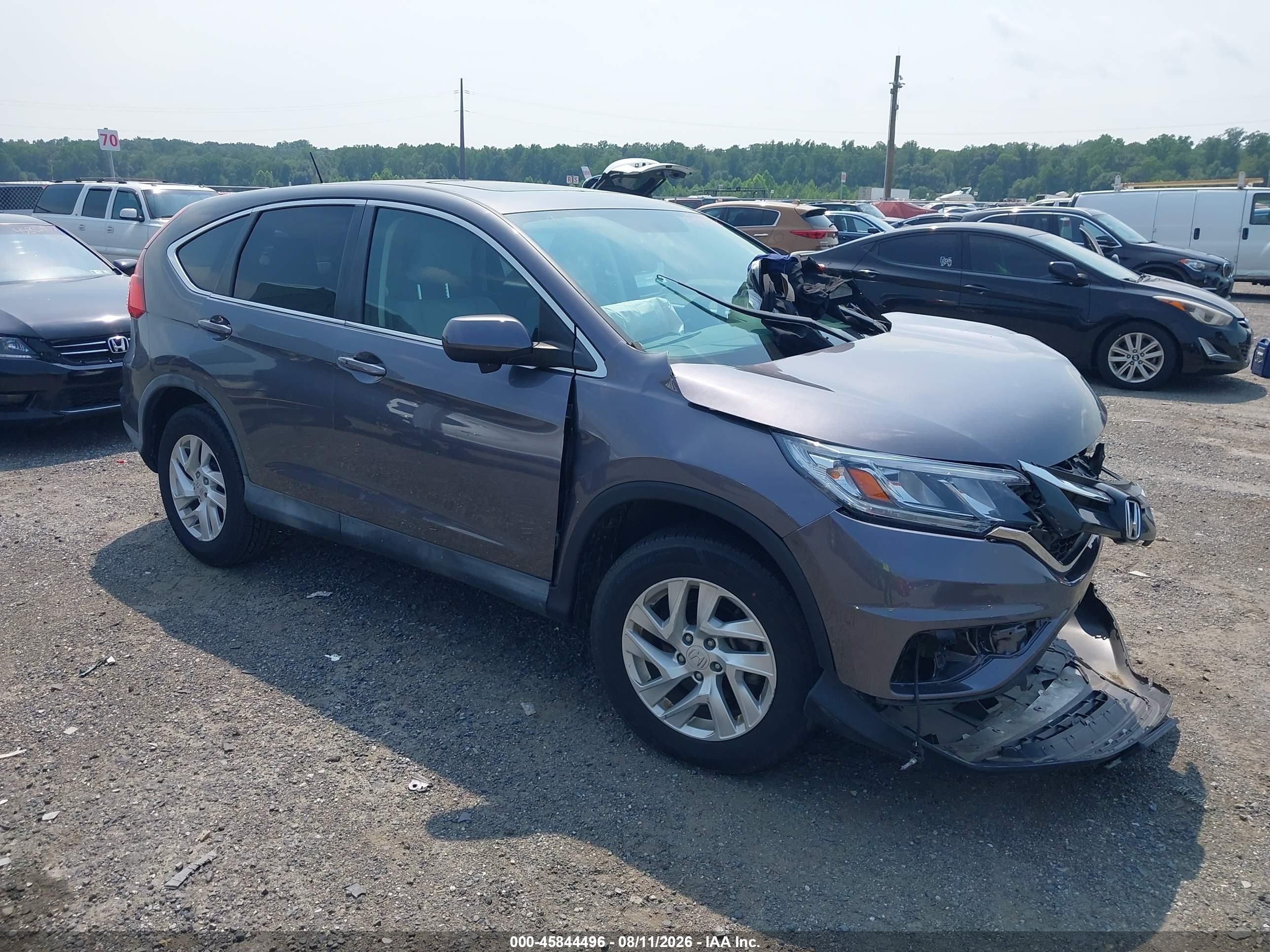 2015 Honda Cr-v Ex Серый vin: 5J6RM4H56FL036683