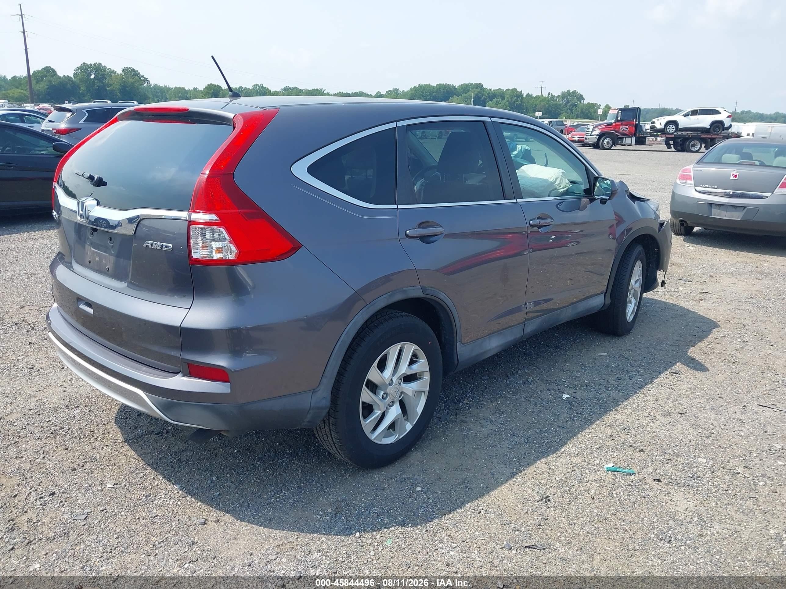2015 Honda Cr-v Ex Gray vin: 5J6RM4H56FL036683