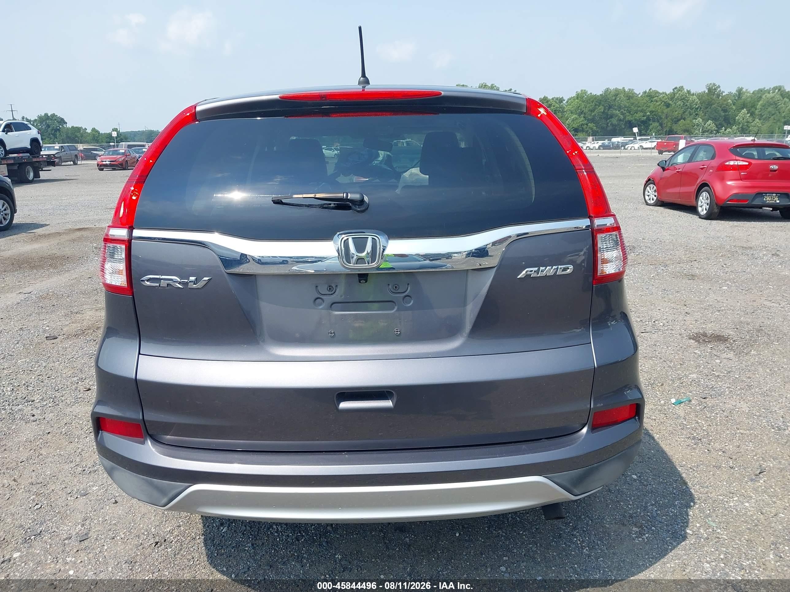 2015 Honda Cr-v Ex Gray vin: 5J6RM4H56FL036683