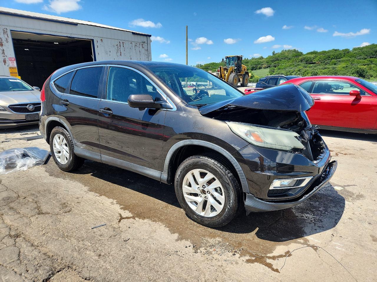 2015 Honda Cr-v Ex Gray vin: 5J6RM4H56FL054584