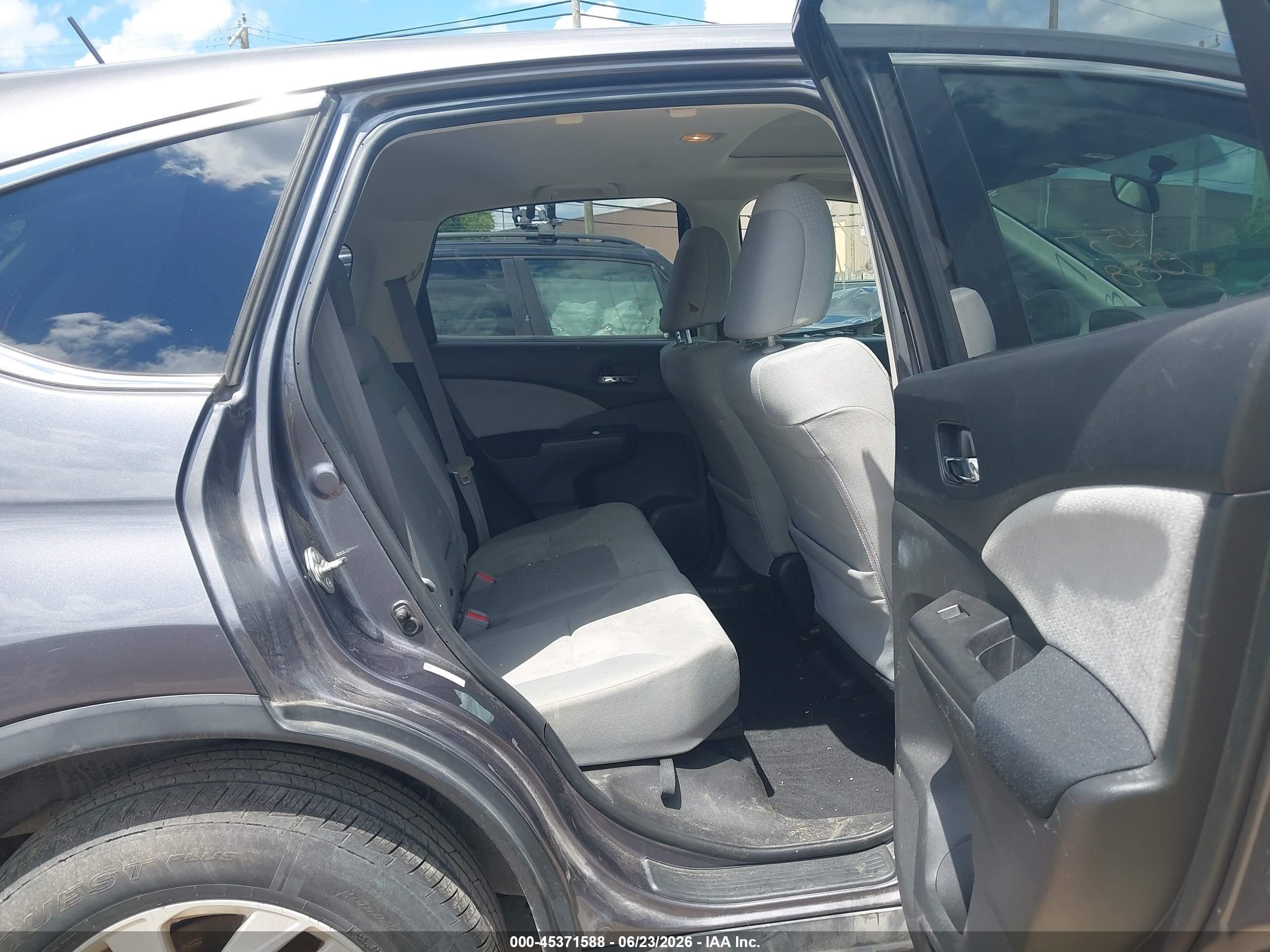 2015 Honda Cr-v Ex Gray vin: 5J6RM4H56FL058201