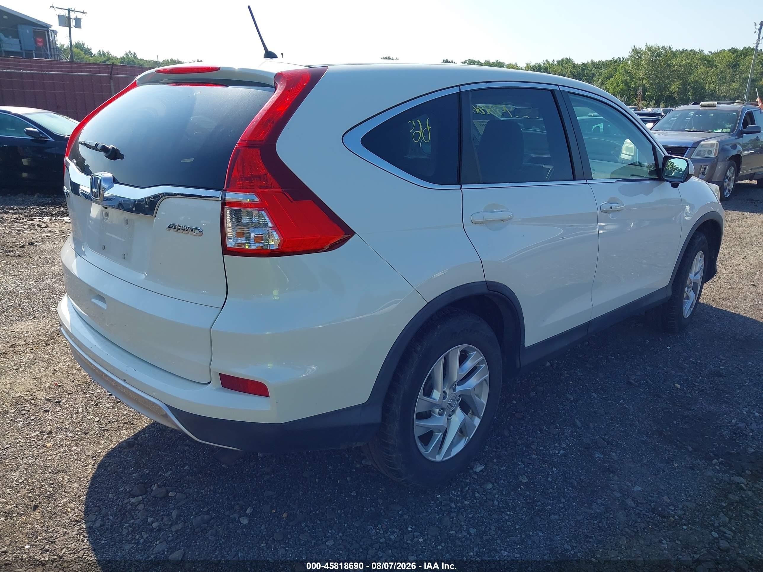2015 Honda Cr-v Ex Белый vin: 5J6RM4H56FL088699