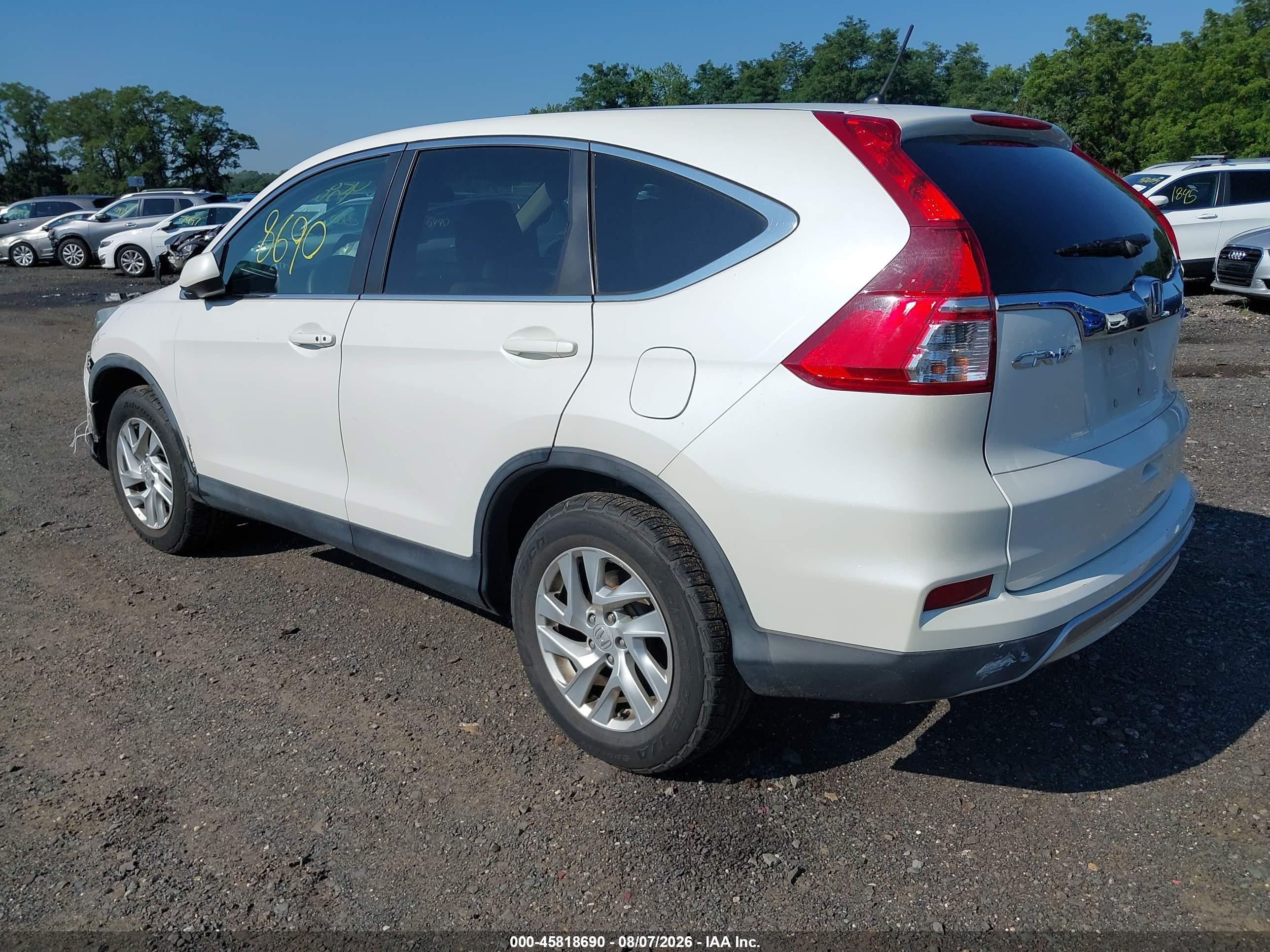 2015 Honda Cr-v Ex Белый vin: 5J6RM4H56FL088699