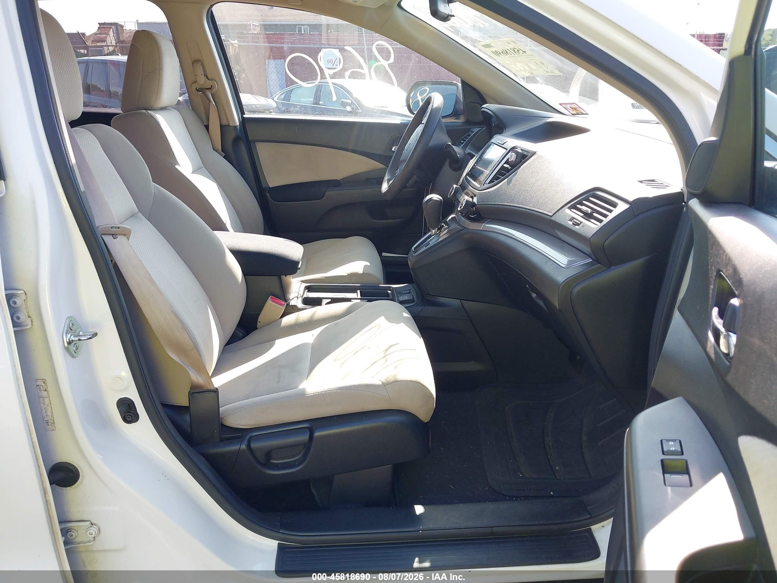 2015 Honda Cr-v Ex Белый vin: 5J6RM4H56FL088699