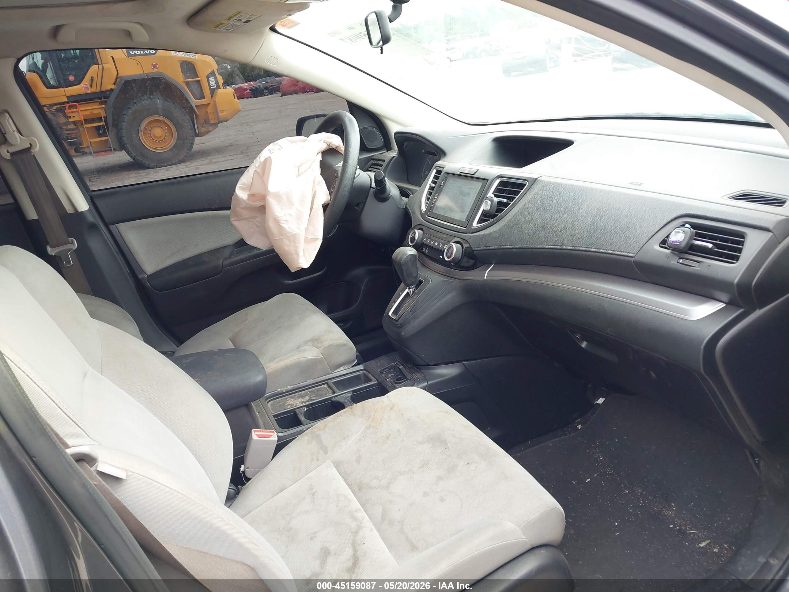 2015 Honda Cr-v Ex Gray vin: 5J6RM4H56FL097452