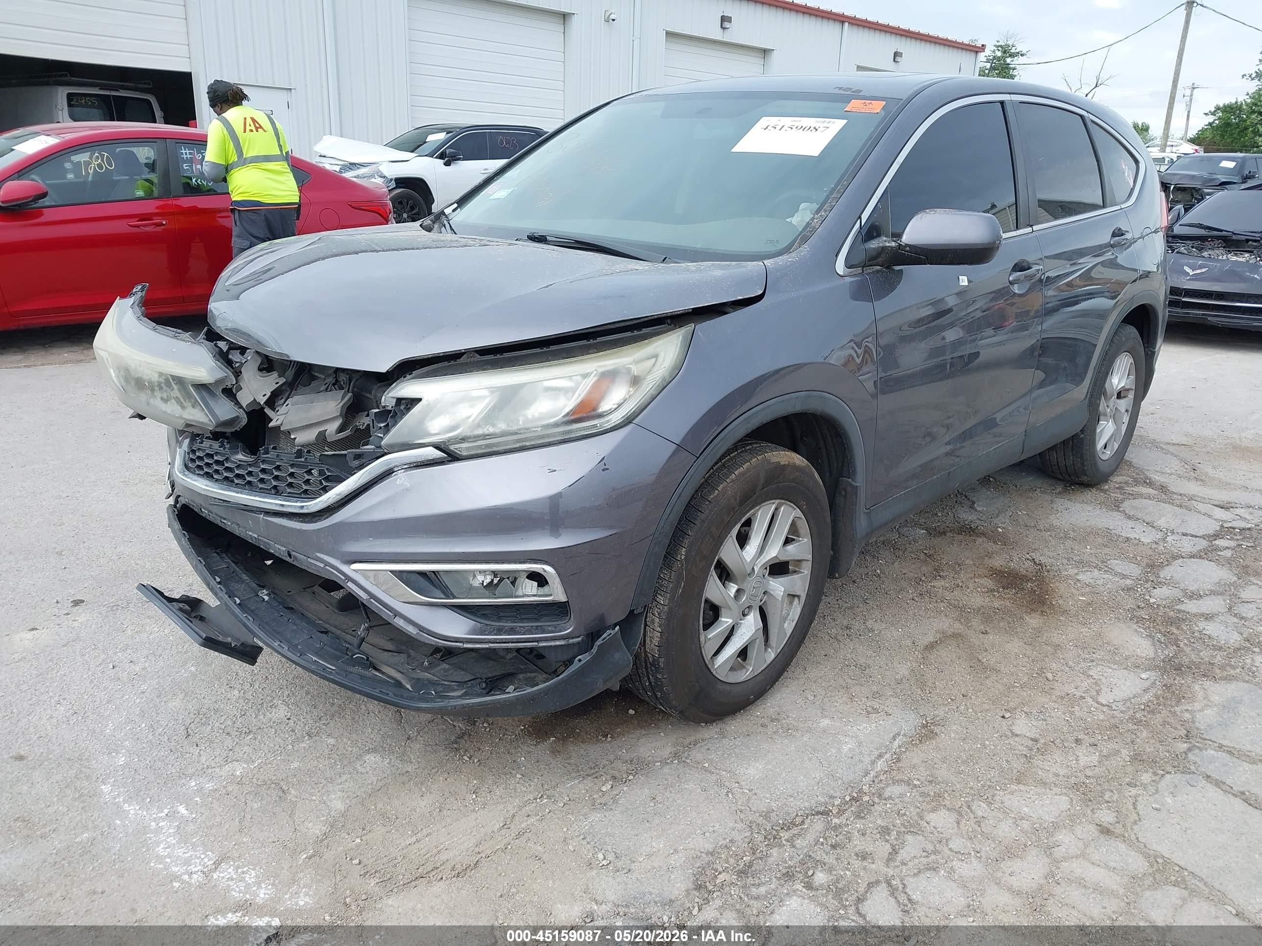 2015 Honda Cr-v Ex Gray vin: 5J6RM4H56FL097452