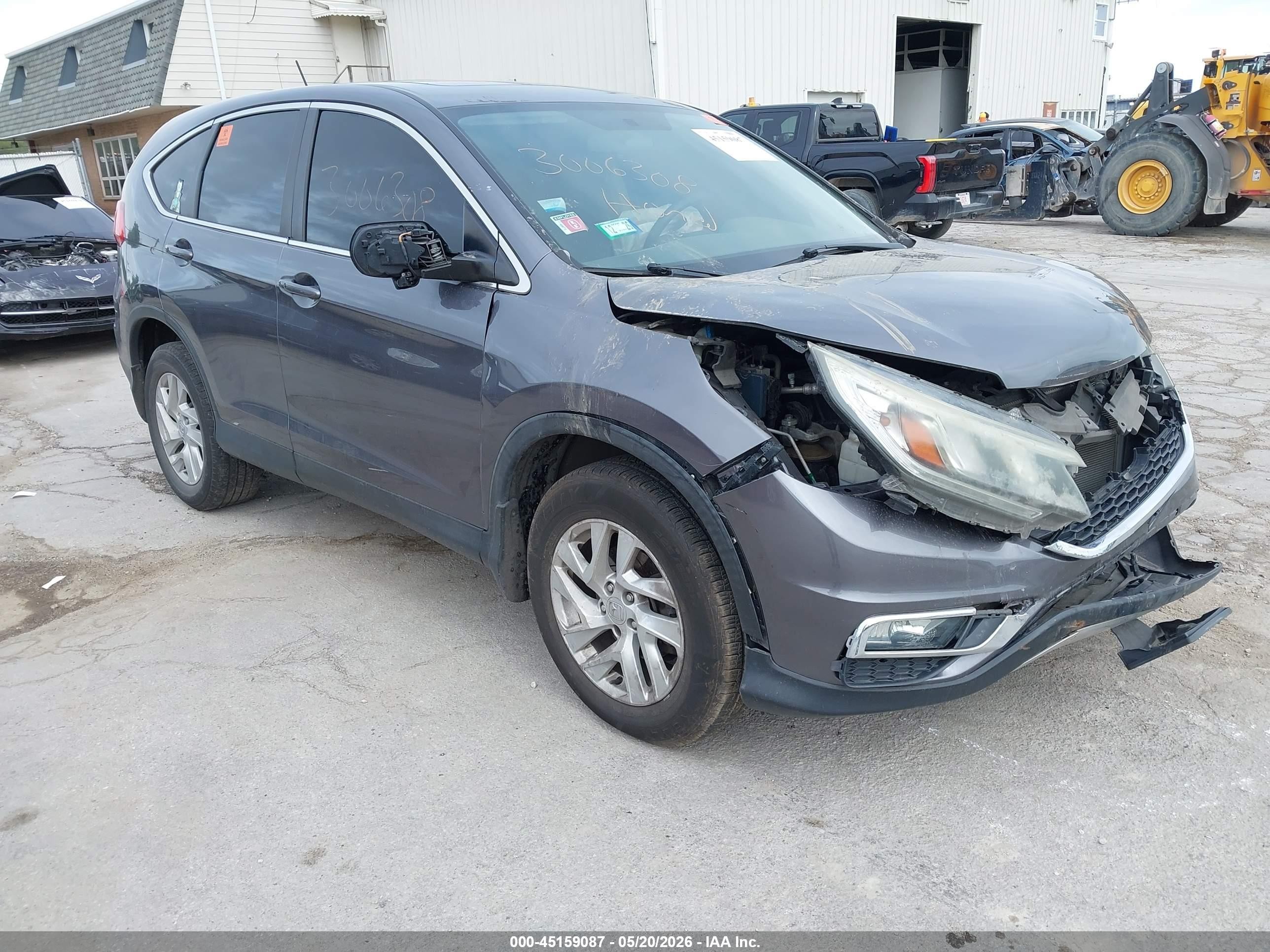 2015 Honda Cr-v Ex Gray vin: 5J6RM4H56FL097452