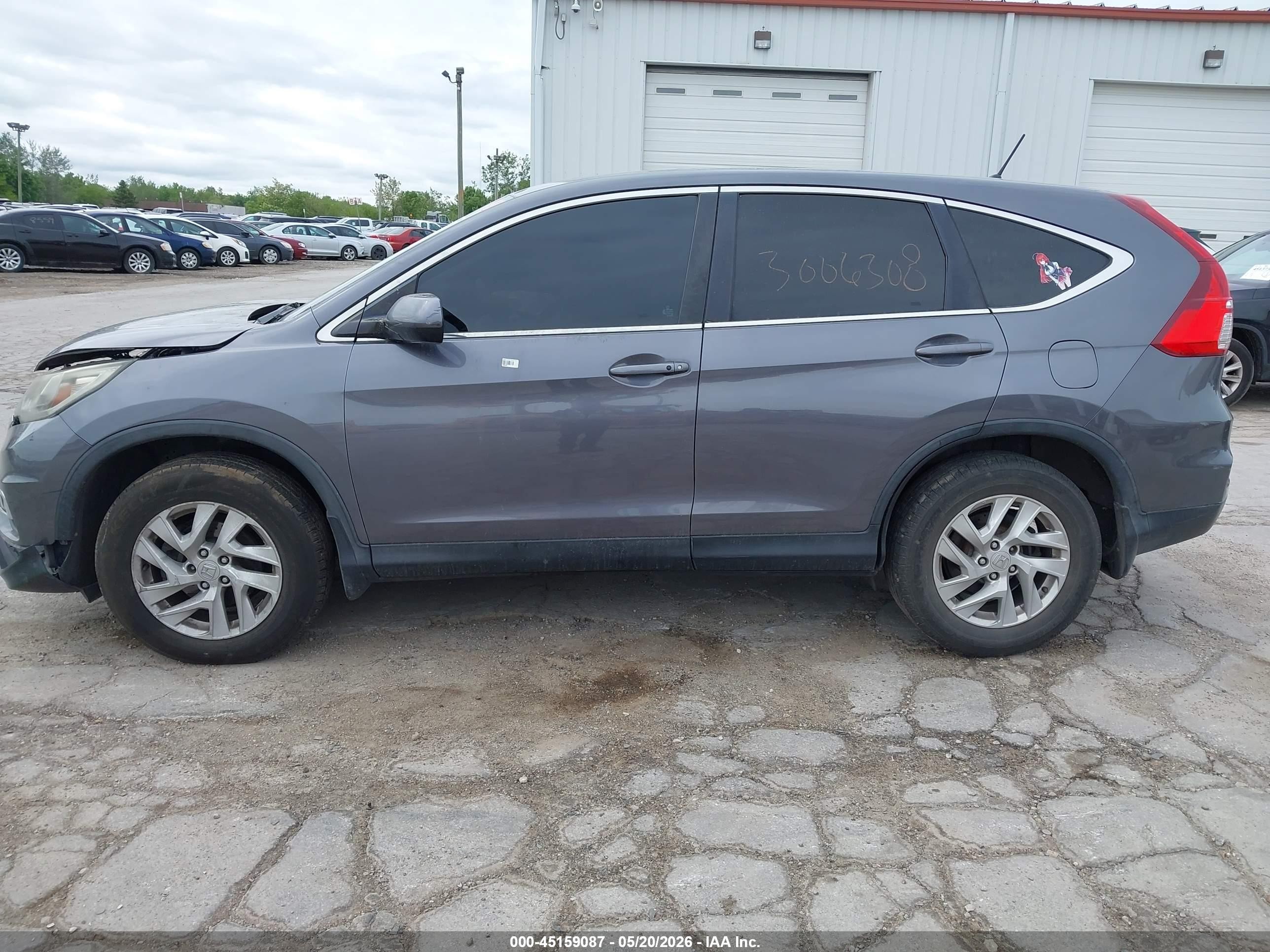 2015 Honda Cr-v Ex Gray vin: 5J6RM4H56FL097452