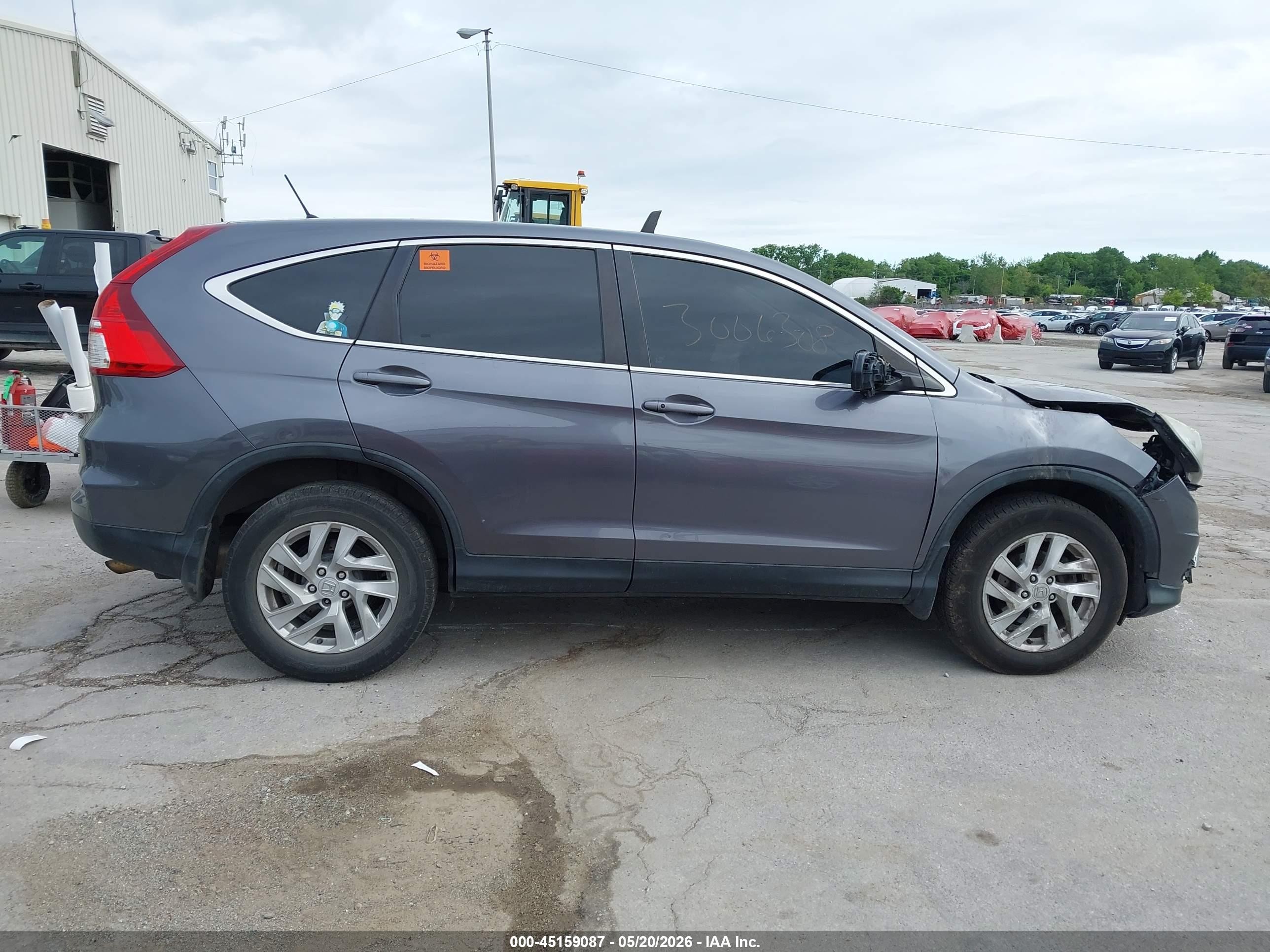 2015 Honda Cr-v Ex Gray vin: 5J6RM4H56FL097452