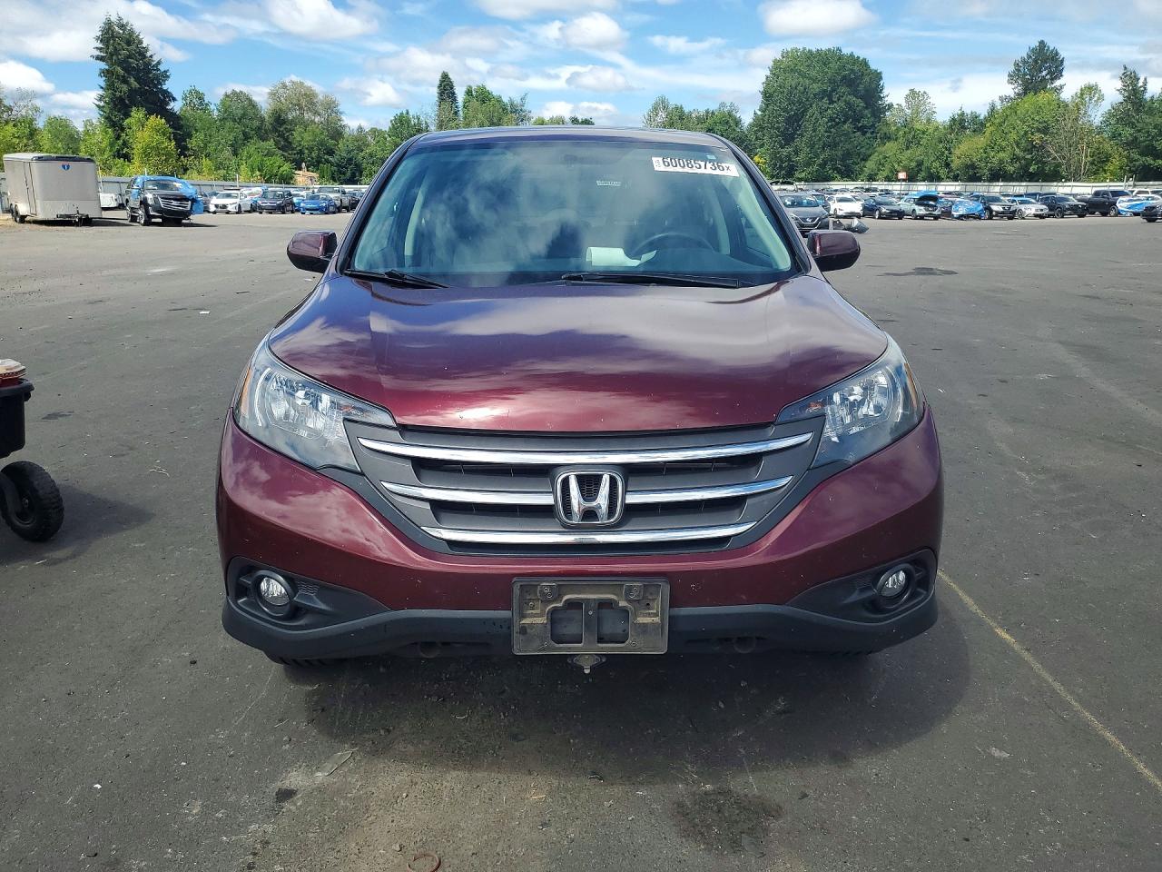 2012 Honda Cr-v Ex Maroon vin: 5J6RM4H57CL007639