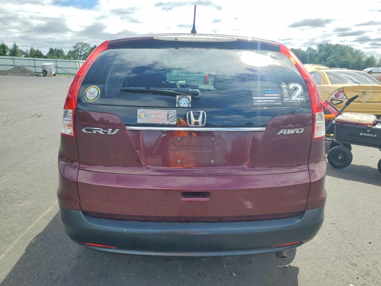 2012 Honda Cr-v Ex Maroon vin: 5J6RM4H57CL007639