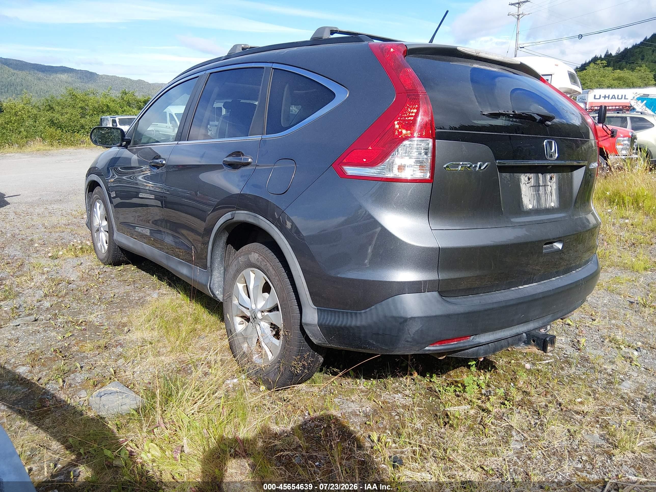 2012 Honda Cr-v Ex Gray vin: 5J6RM4H57CL007740