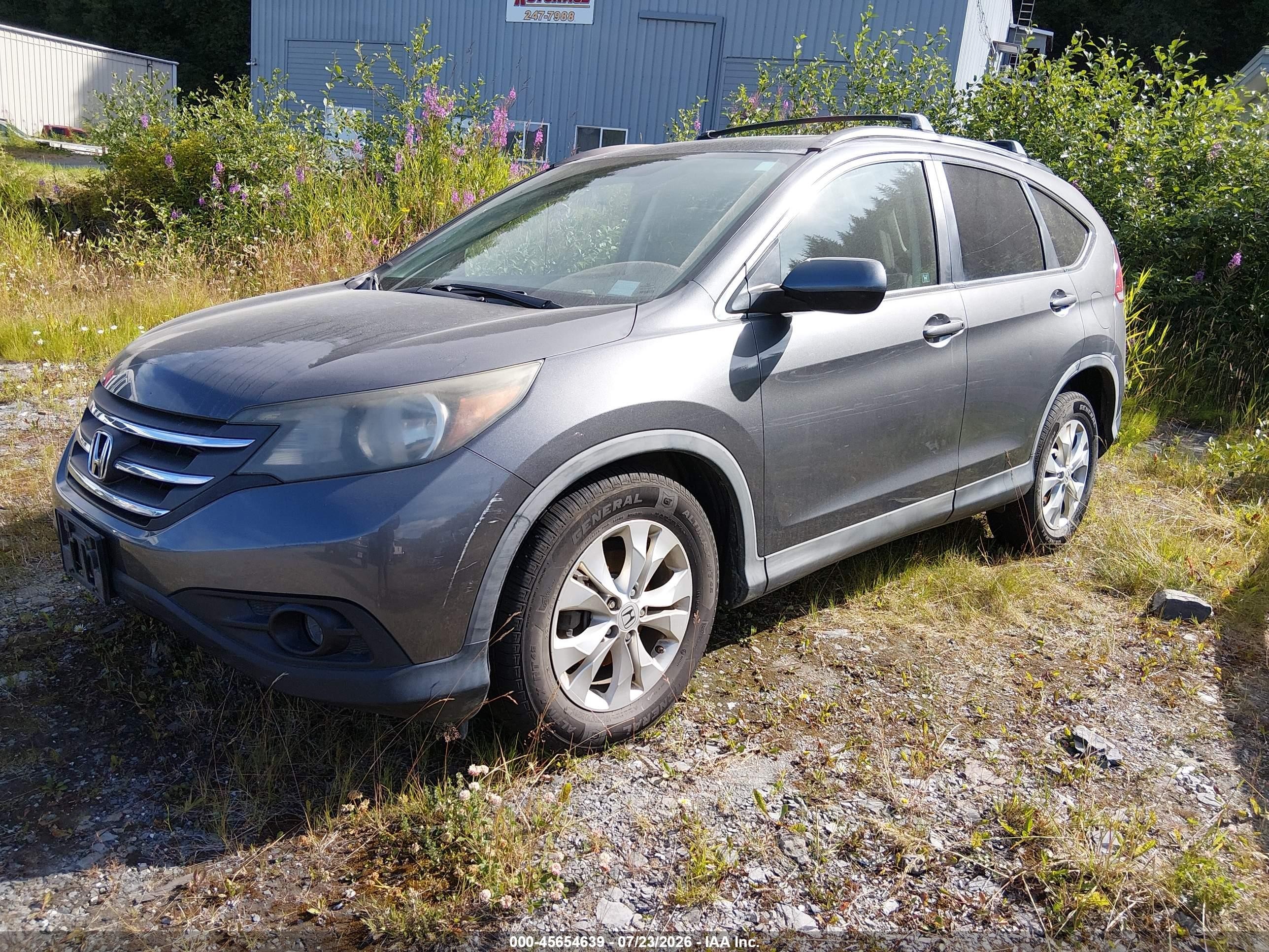 2012 Honda Cr-v Ex Gray vin: 5J6RM4H57CL007740