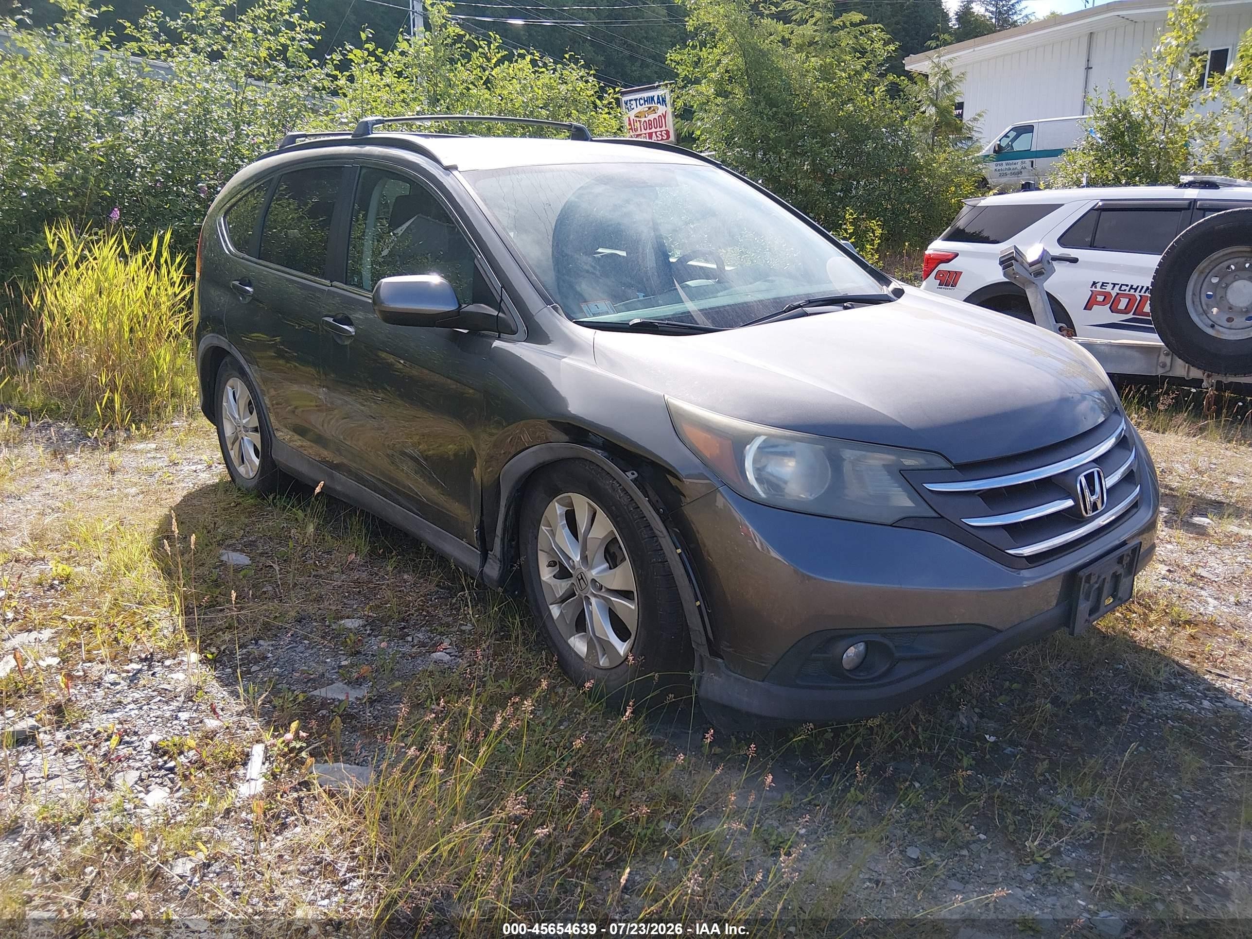 2012 Honda Cr-v Ex Gray vin: 5J6RM4H57CL007740