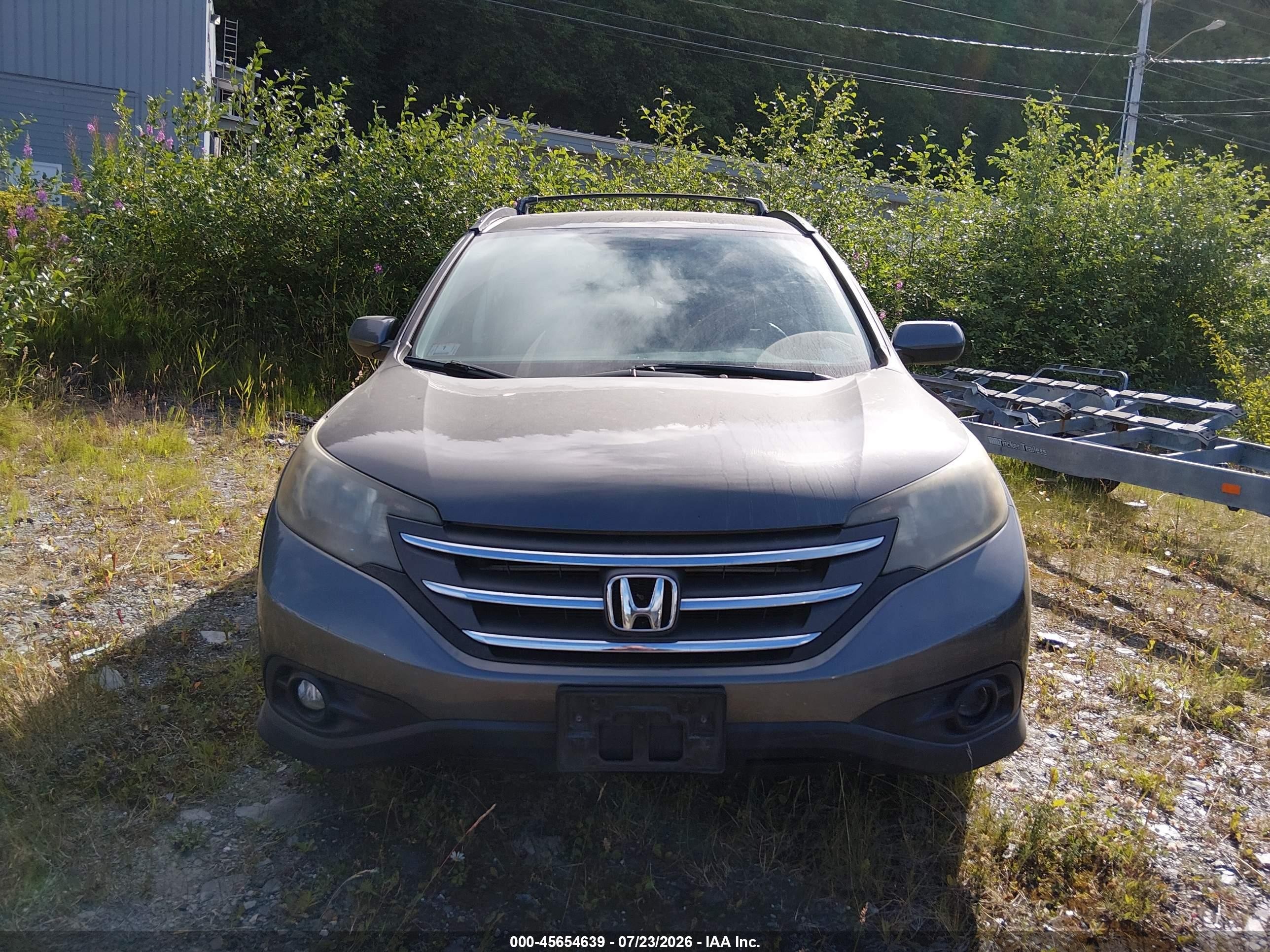 2012 Honda Cr-v Ex Gray vin: 5J6RM4H57CL007740