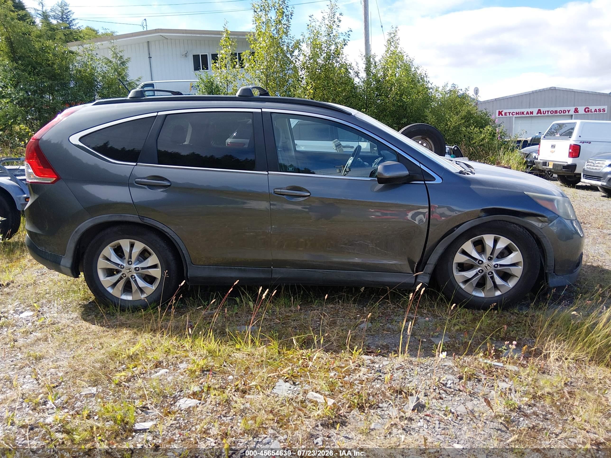 2012 Honda Cr-v Ex Gray vin: 5J6RM4H57CL007740