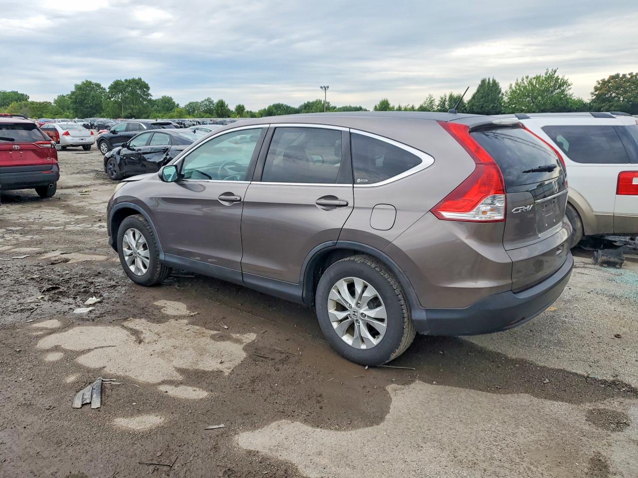 2012 Honda Cr-v Ex Коричневый vin: 5J6RM4H57CL008502