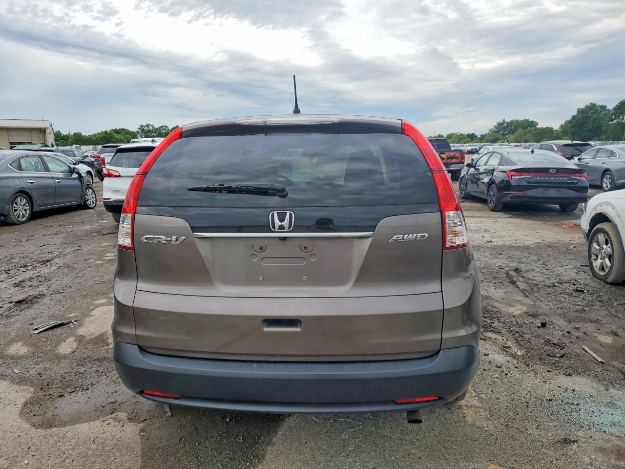 2012 Honda Cr-v Ex Коричневый vin: 5J6RM4H57CL008502