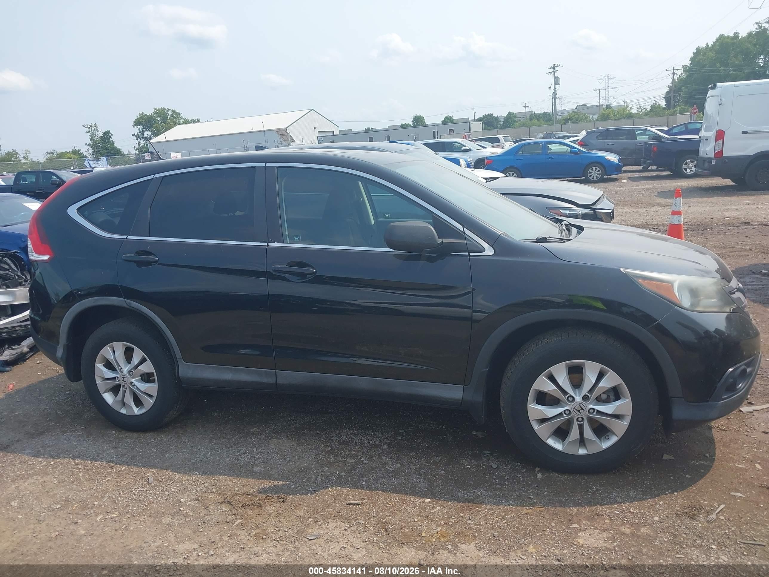 2012 Honda Cr-v Ex Черный vin: 5J6RM4H57CL039619