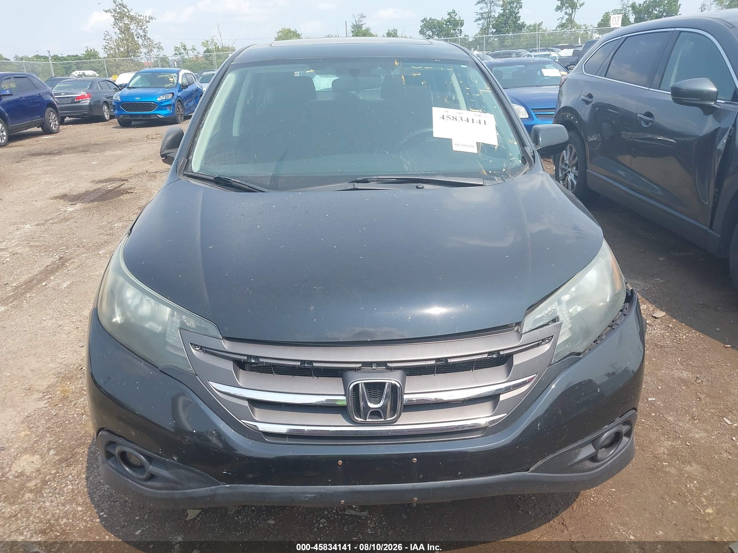 2012 Honda Cr-v Ex Черный vin: 5J6RM4H57CL039619