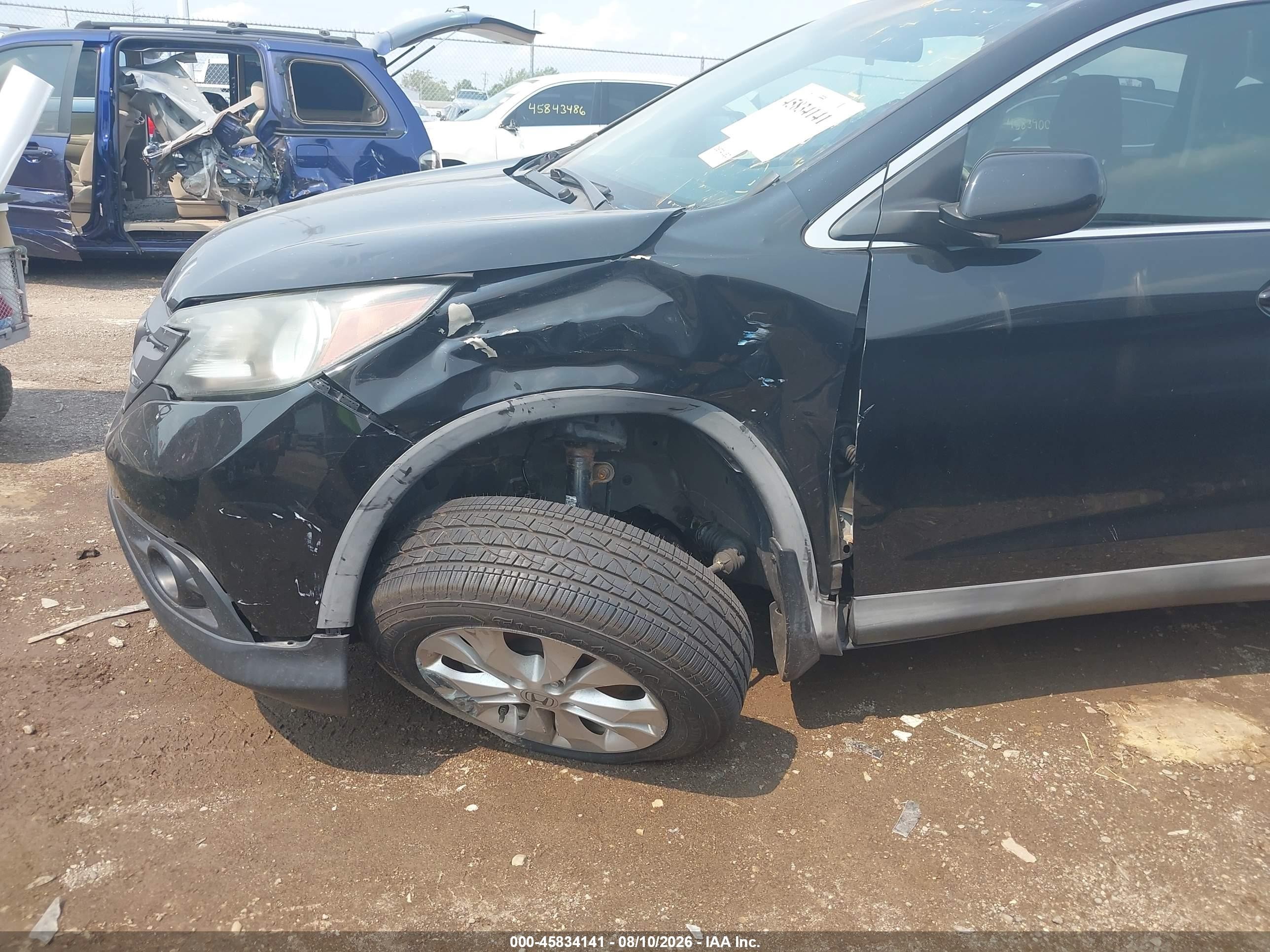 2012 Honda Cr-v Ex Черный vin: 5J6RM4H57CL039619