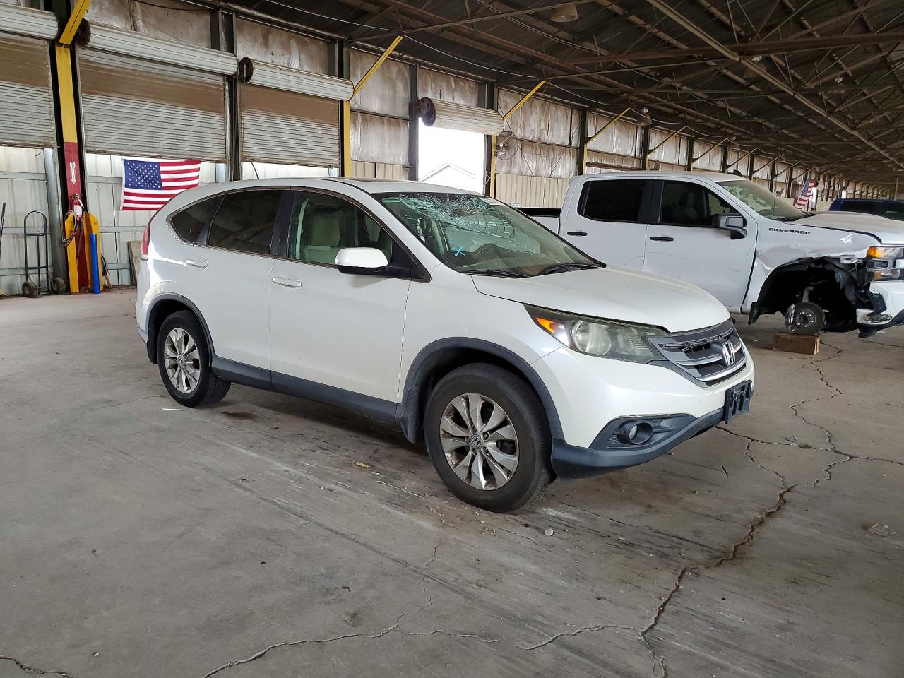 2012 Honda Cr-v Ex White vin: 5J6RM4H57CL040883
