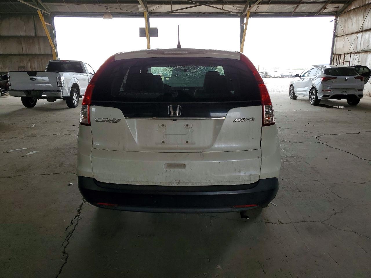 2012 Honda Cr-v Ex White vin: 5J6RM4H57CL040883