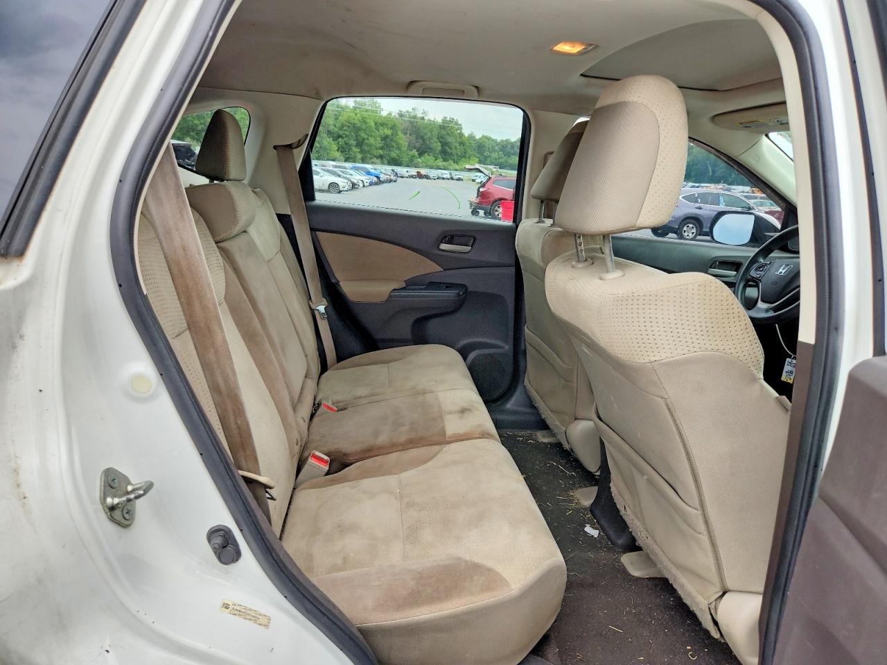 2012 Honda Cr-v Ex White vin: 5J6RM4H57CL045324